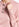 Pull rose en tricot fin avec col polo Faume - seconde main