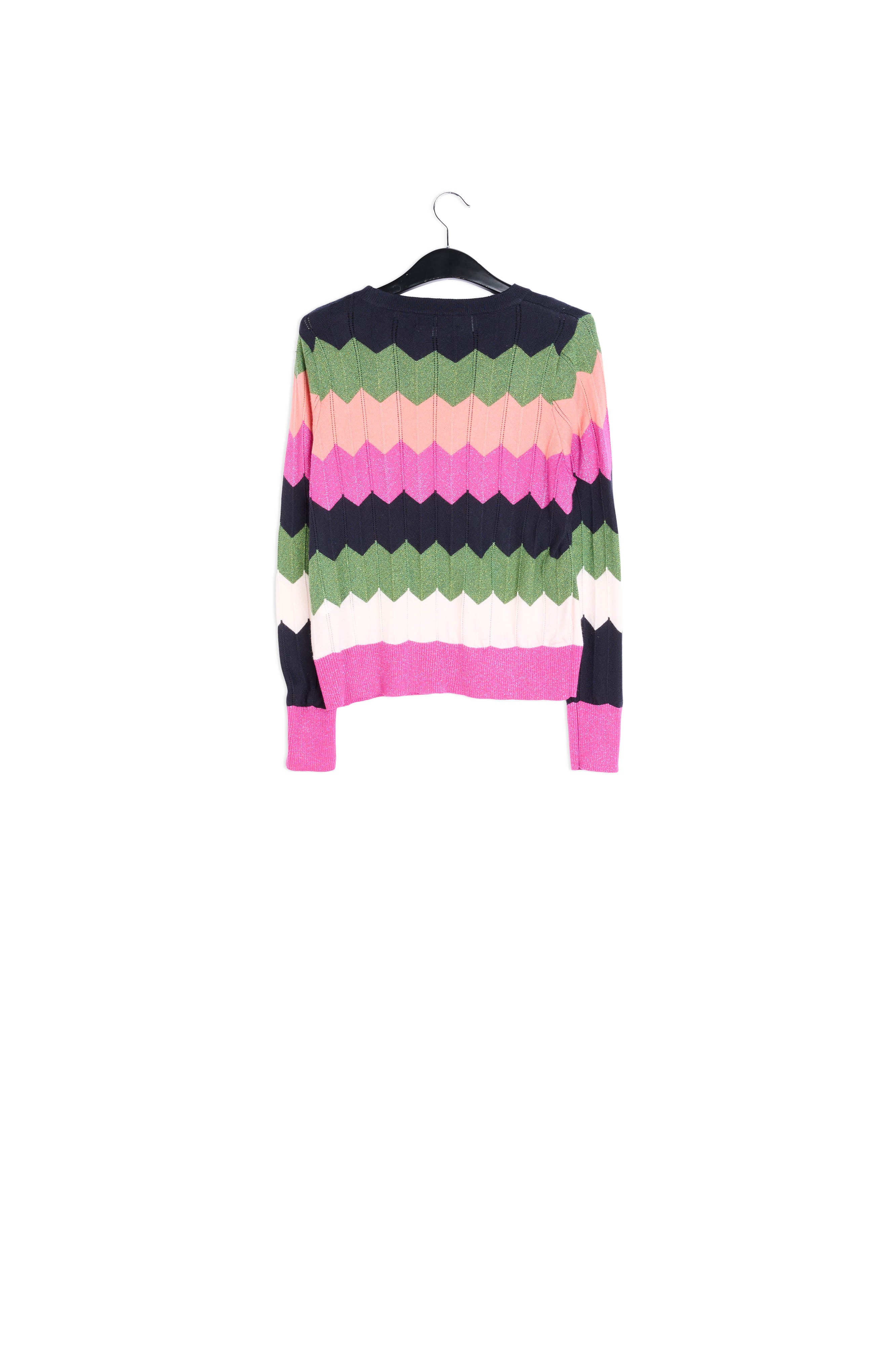 Multicolored striped knitted sweater RE—SSENTIEL | Essentiel second hand