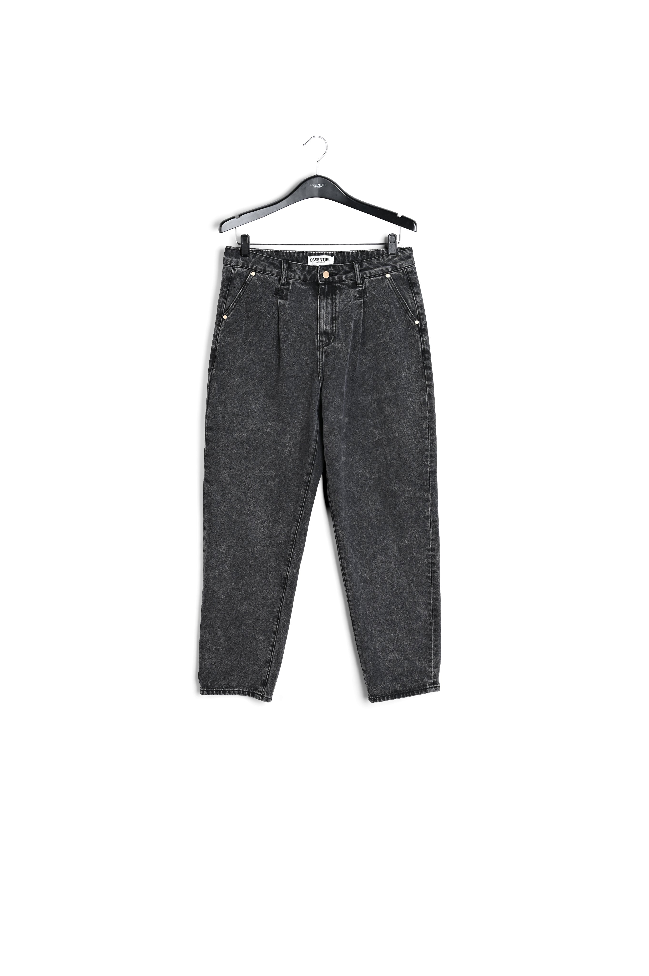 Jean fuselé gris foncé à taille haute RE—SSENTIEL | Essentiel second hand