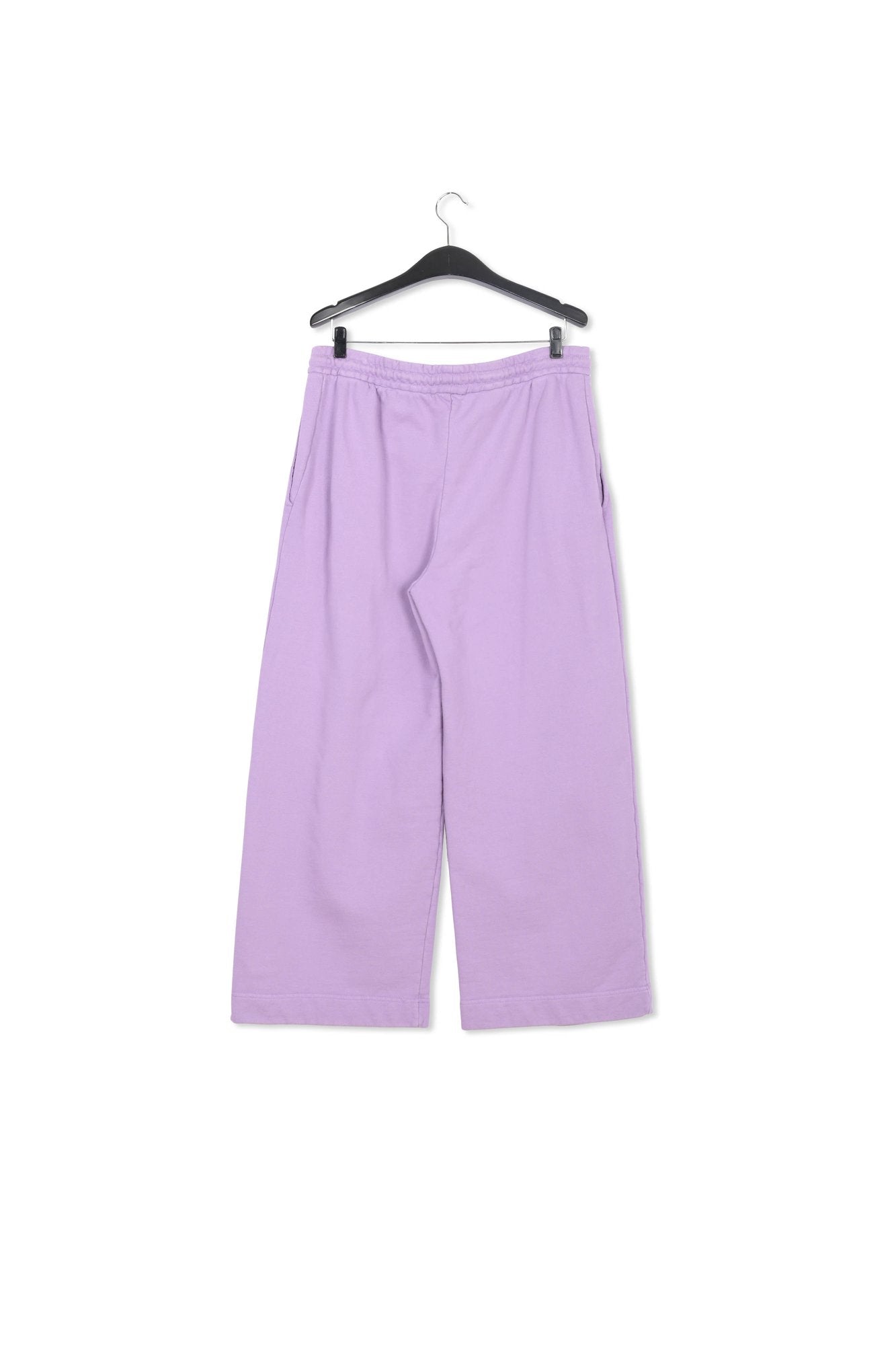 Lilac wide-leg cotton-jersey sweatpants RE—SSENTIEL | Essentiel second hand