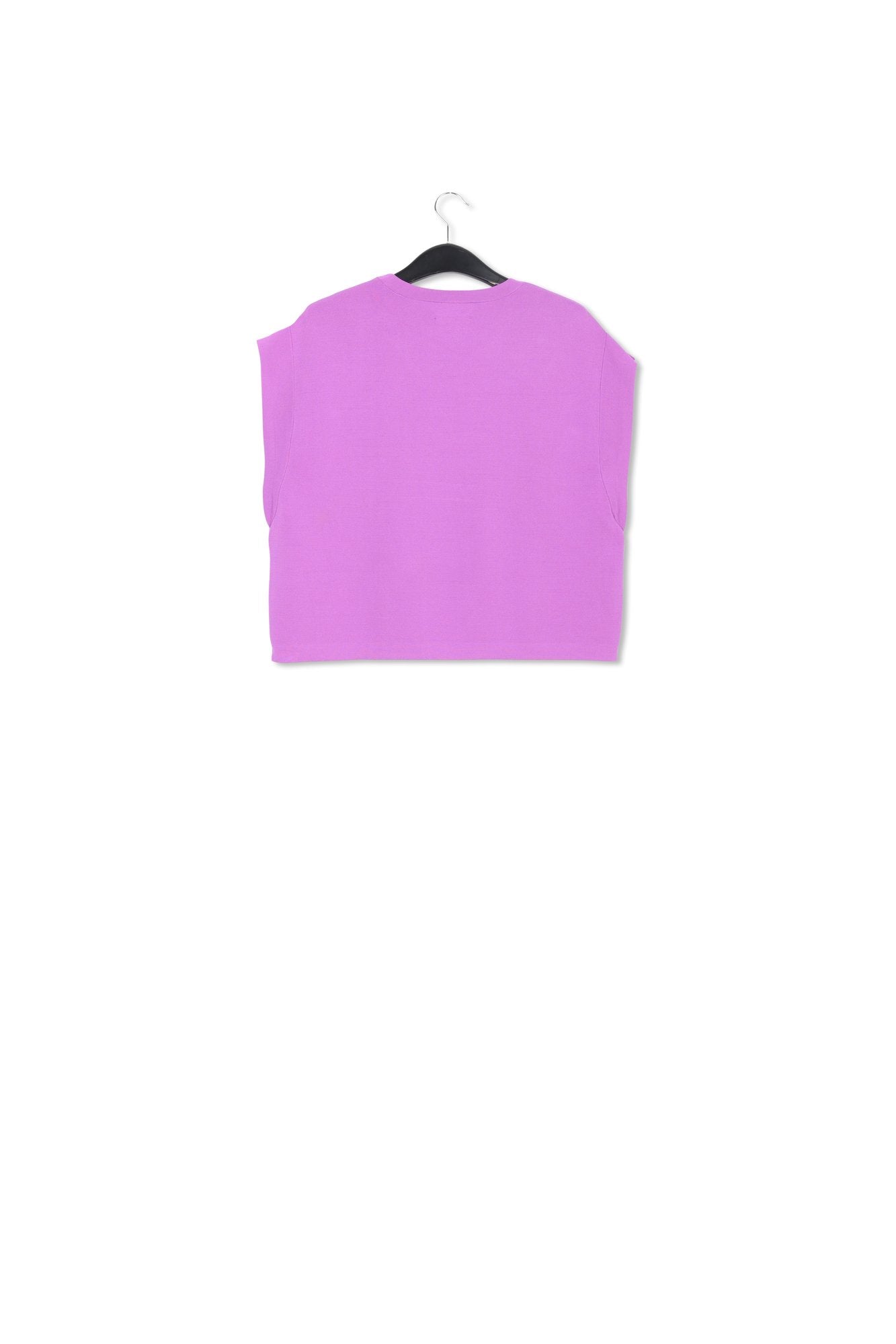 Purple sleeveless knitted sweater RE—SSENTIEL | Essentiel second hand