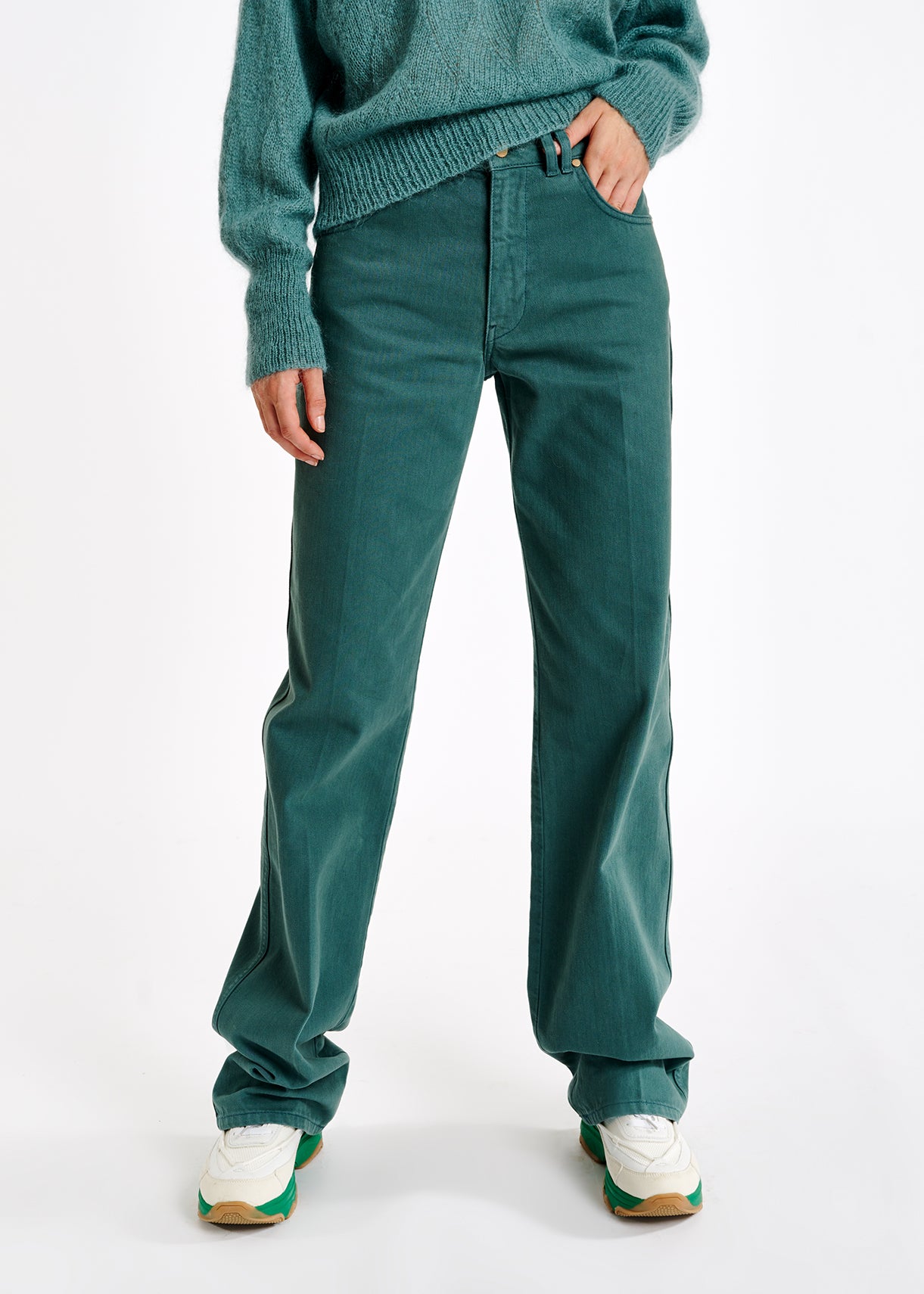 Blue flared-leg jeans RE—SSENTIEL | Essentiel second hand