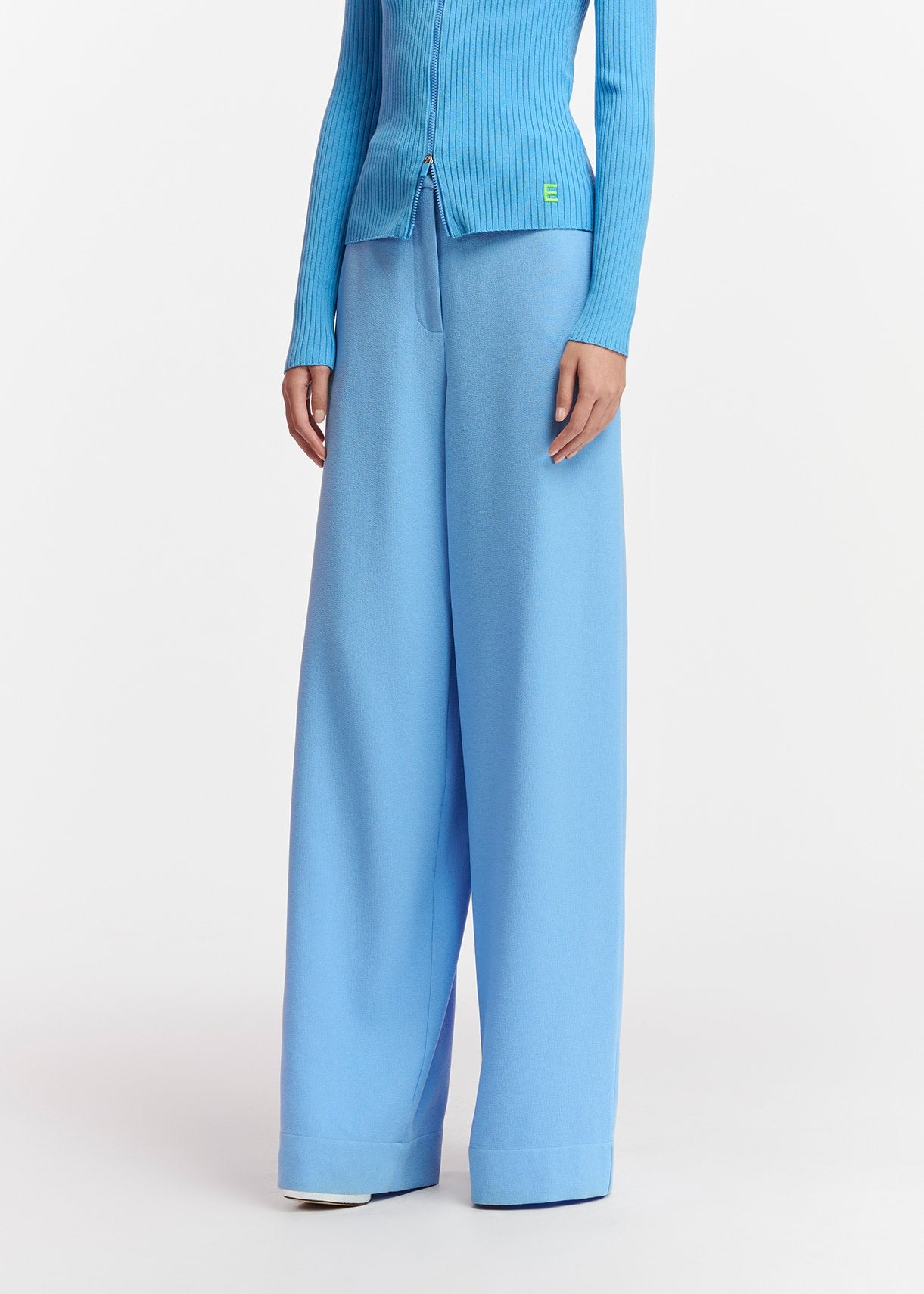 Blue wide-leg pants RE—SSENTIEL | Essentiel second hand