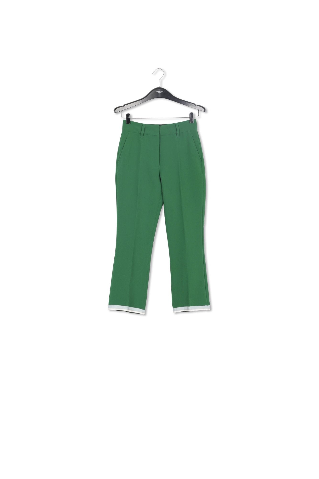 Dark green flared-fit pants RE—SSENTIEL | Essentiel second hand