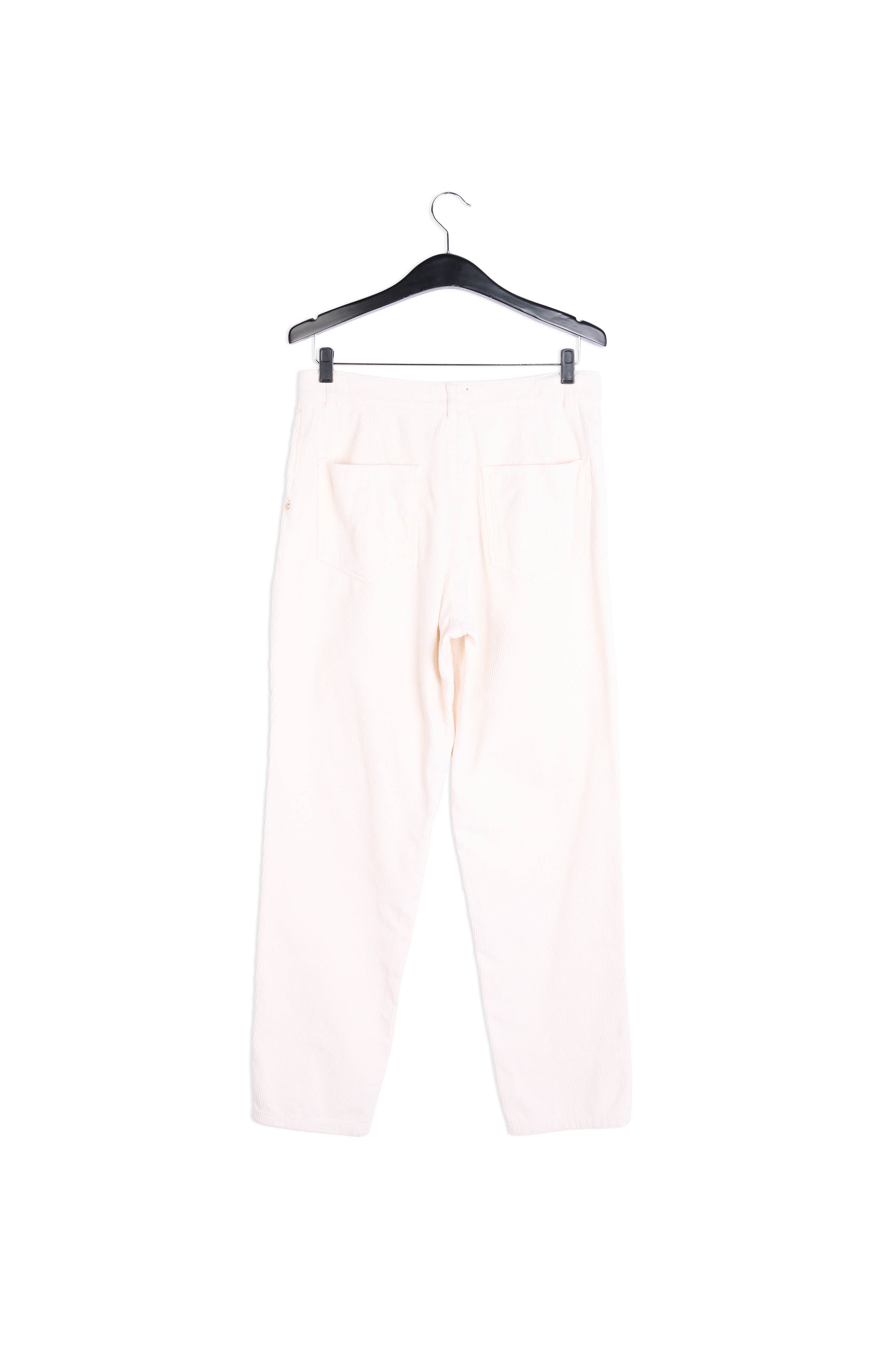 Pantalon en velours blanc cassé RE—SSENTIEL | Essentiel second hand