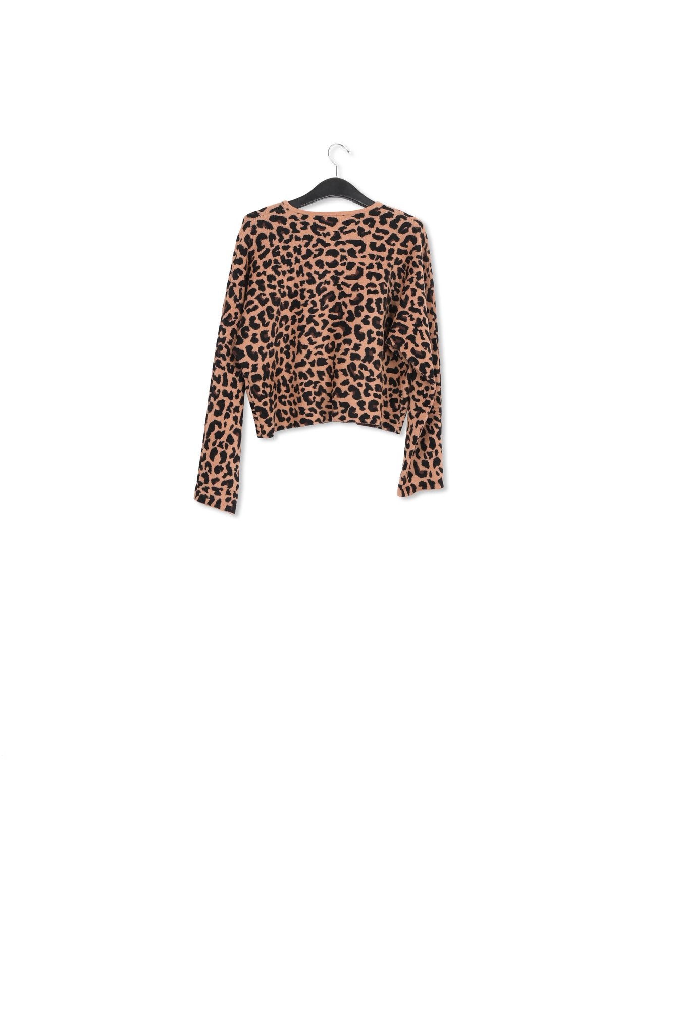 Cardigan brun à motif léopard RE—SSENTIEL | Essentiel second hand