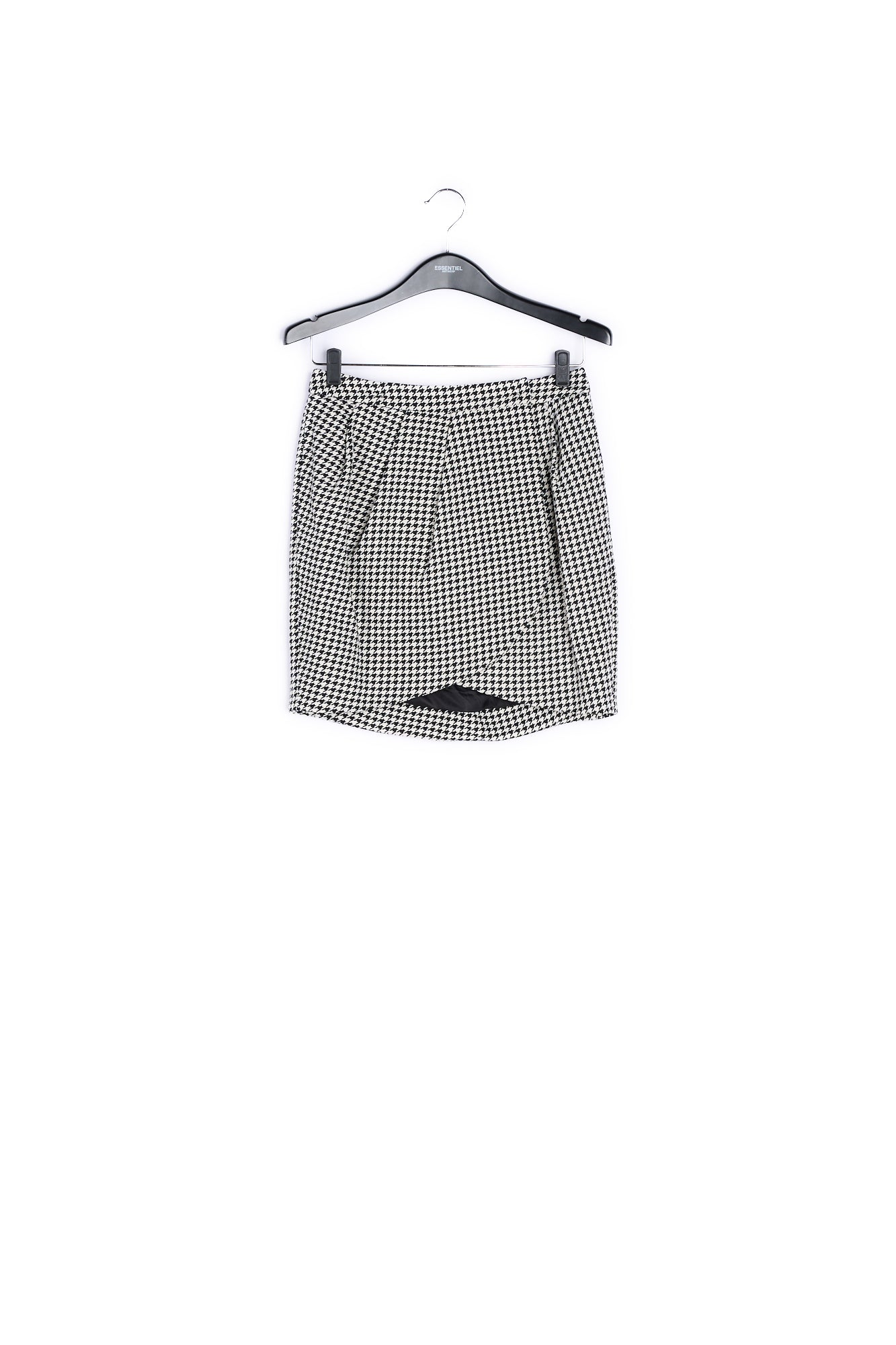 Black and white tulip mini skirt RE—SSENTIEL | Essentiel second hand