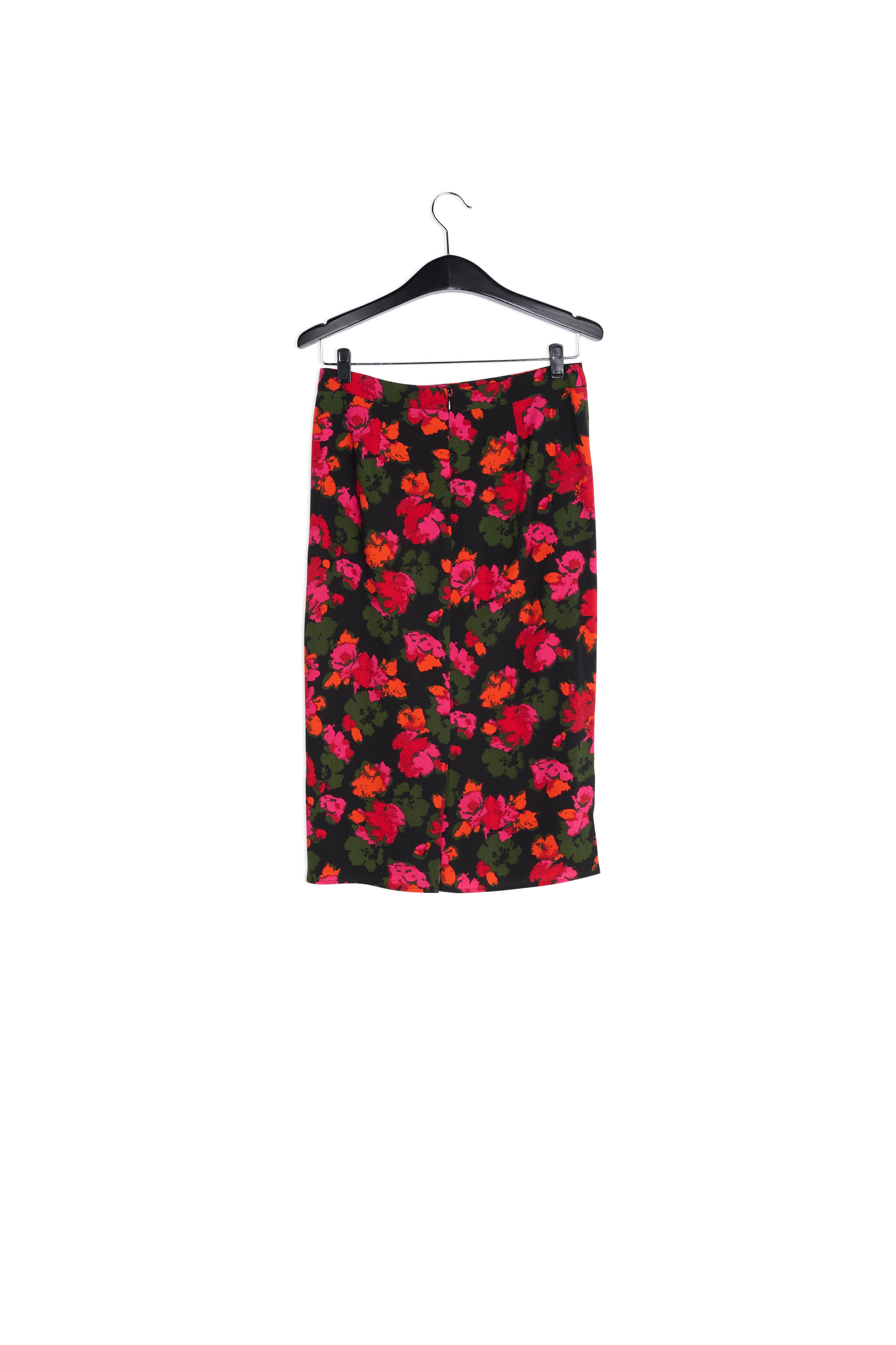 Black and red floral pencil skirt RE—SSENTIEL | Essentiel second hand