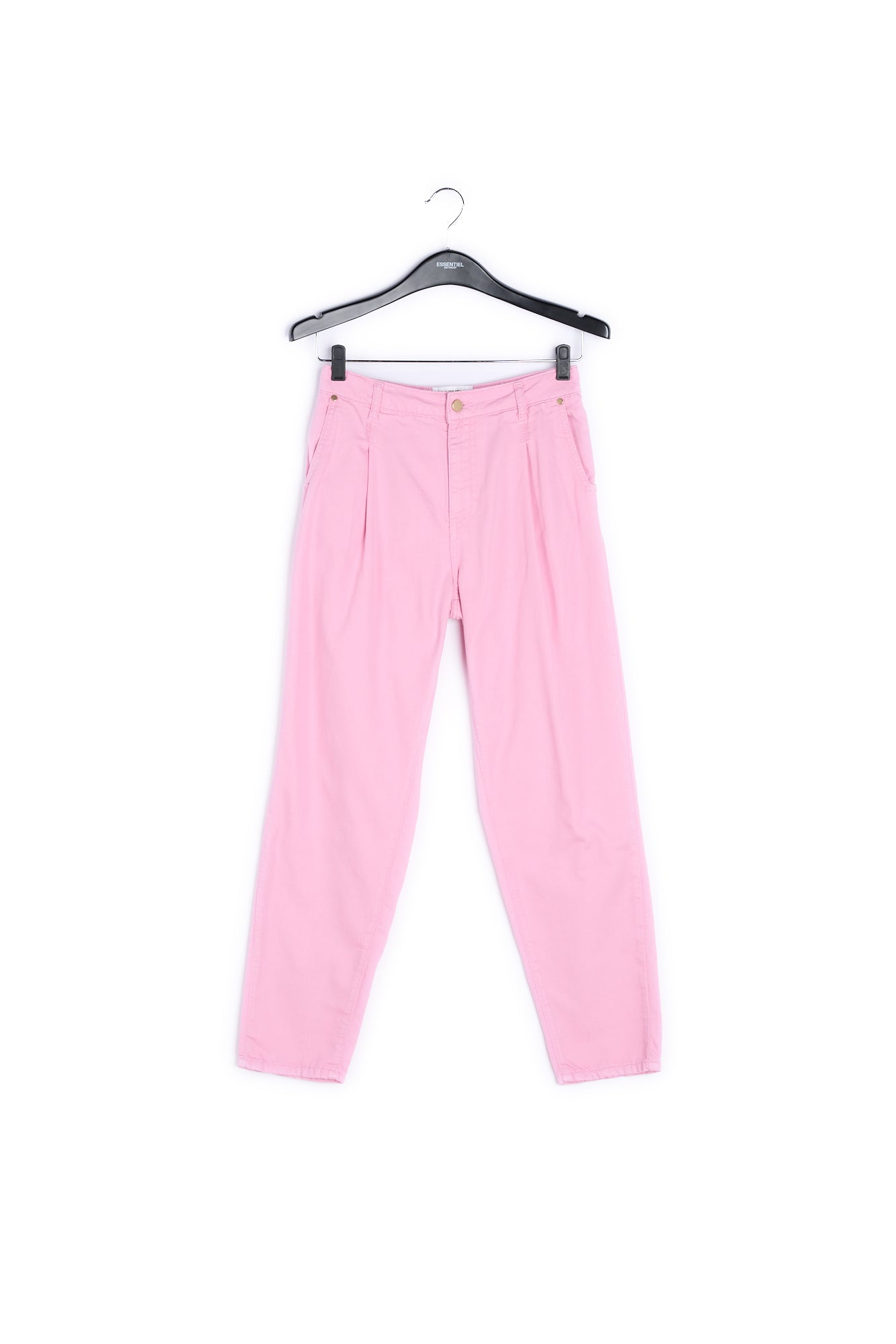 Light pink loose-fit denim pants RE—SSENTIEL | Essentiel second hand
