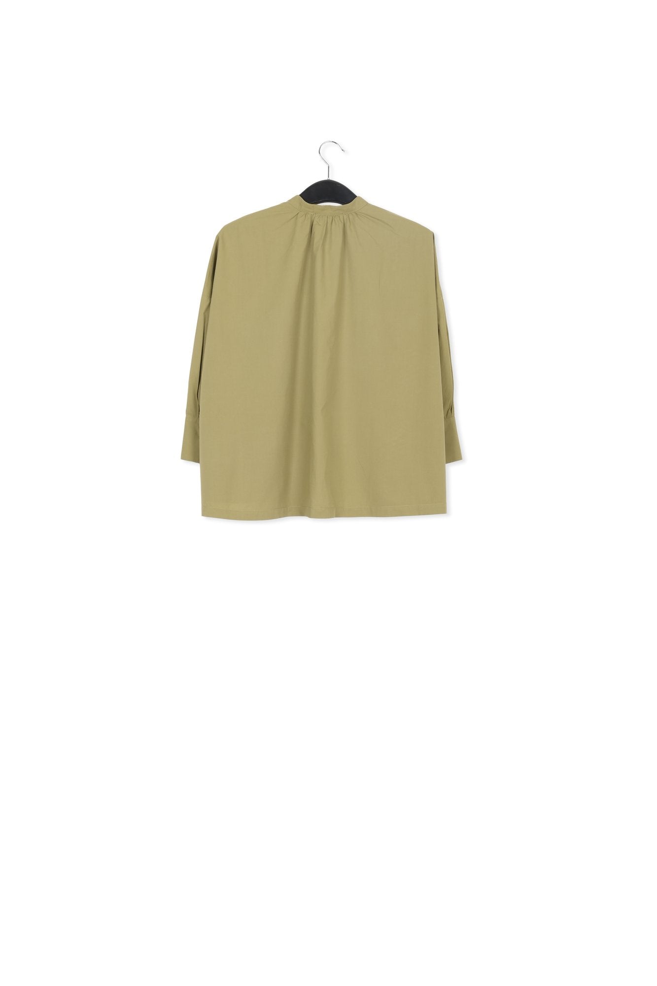 Kaki oversized overhemd van katoen RE—SSENTIEL | Essentiel second hand