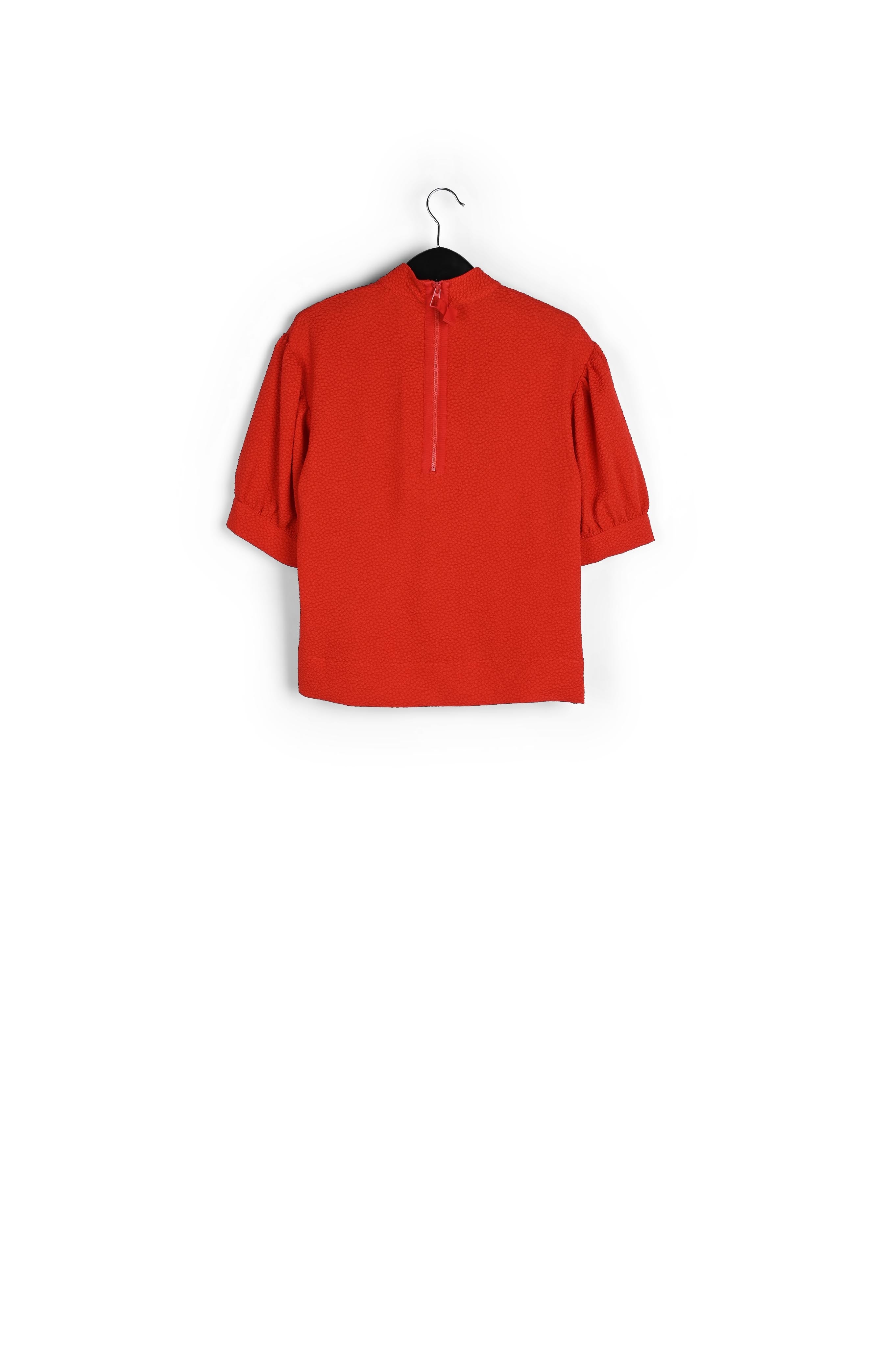 Pink, red and off-white leopard print top RE—SSENTIEL | Essentiel second hand