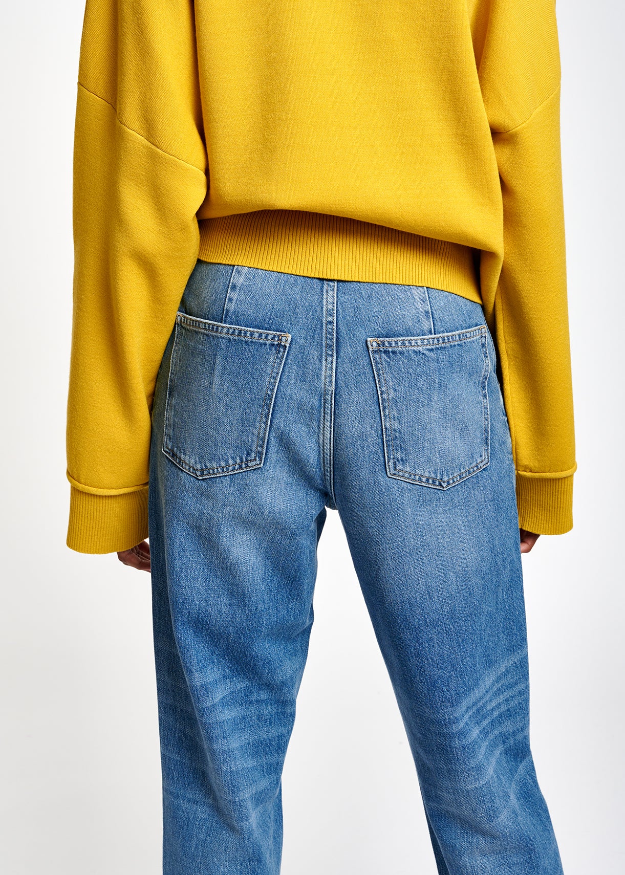 Afgewassen jeans met stras RE—SSENTIEL | Essentiel second hand