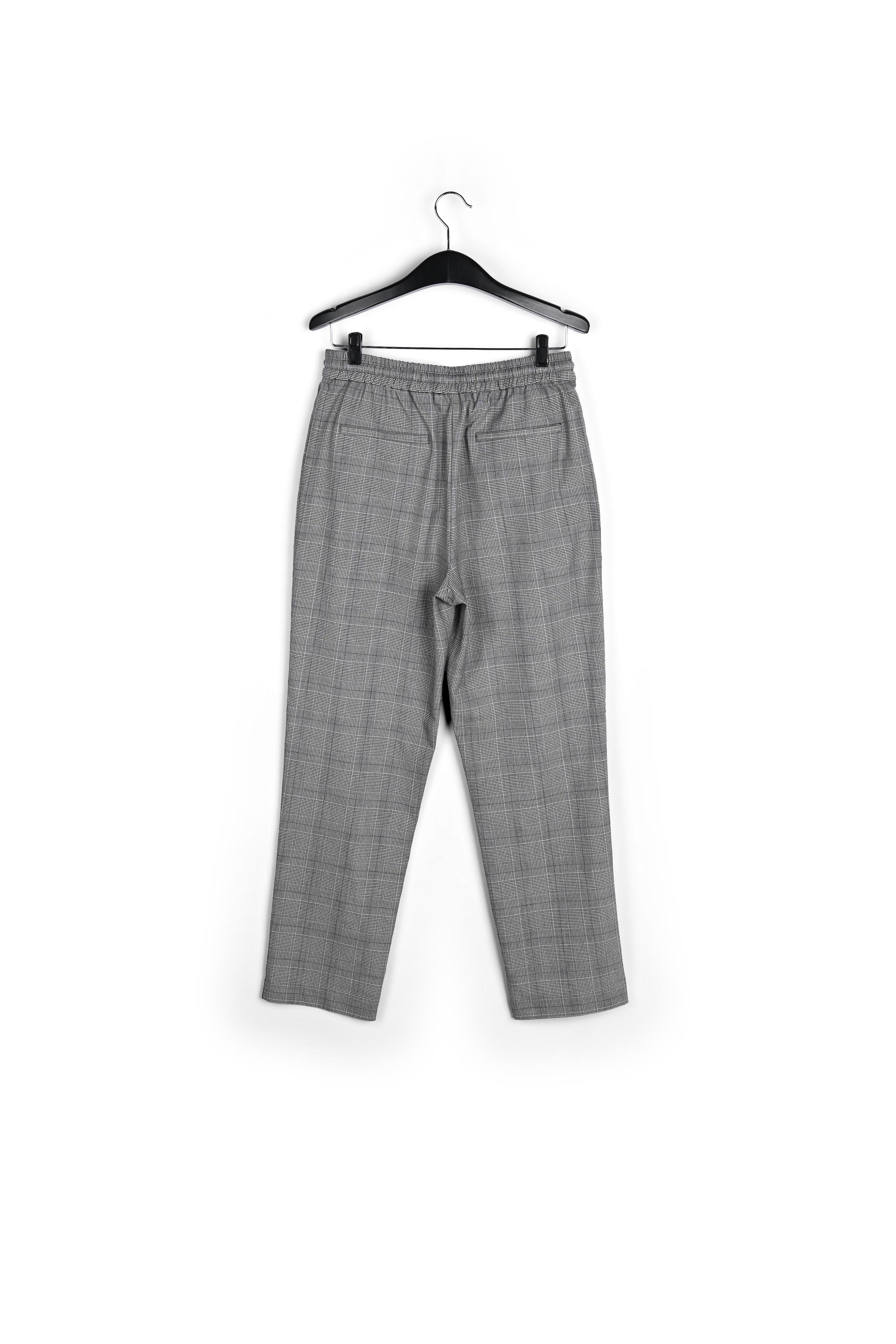 Pantalon gris à carreaux RE—SSENTIEL | Essentiel second hand