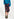 Jupe midi anthracite, bleue et orange à imprimé floral Faume - seconde main