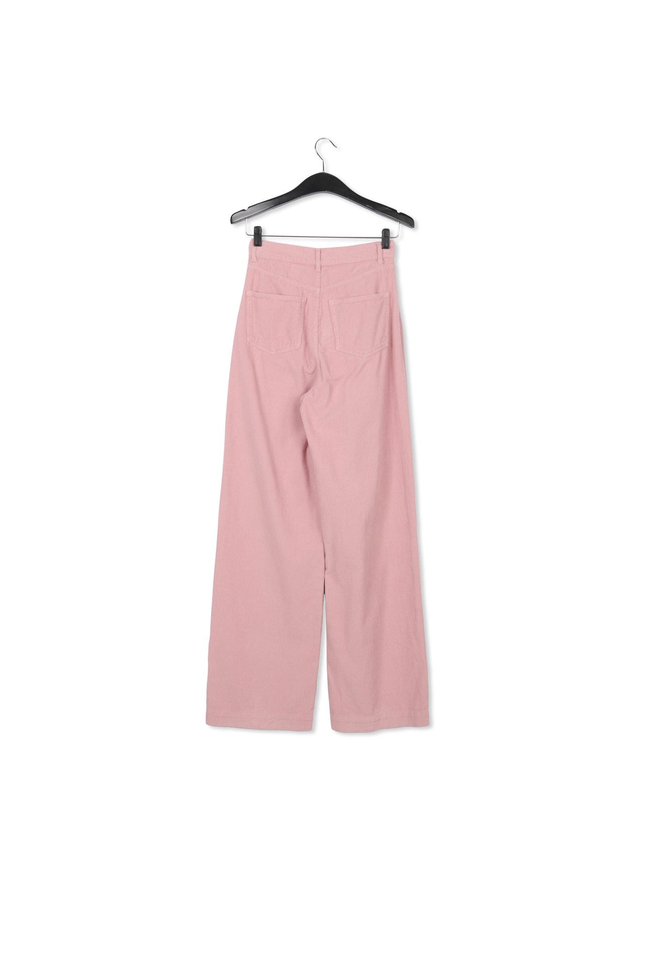 Pastel pink soft corduroy wide leg pants RE—SSENTIEL | Essentiel second hand