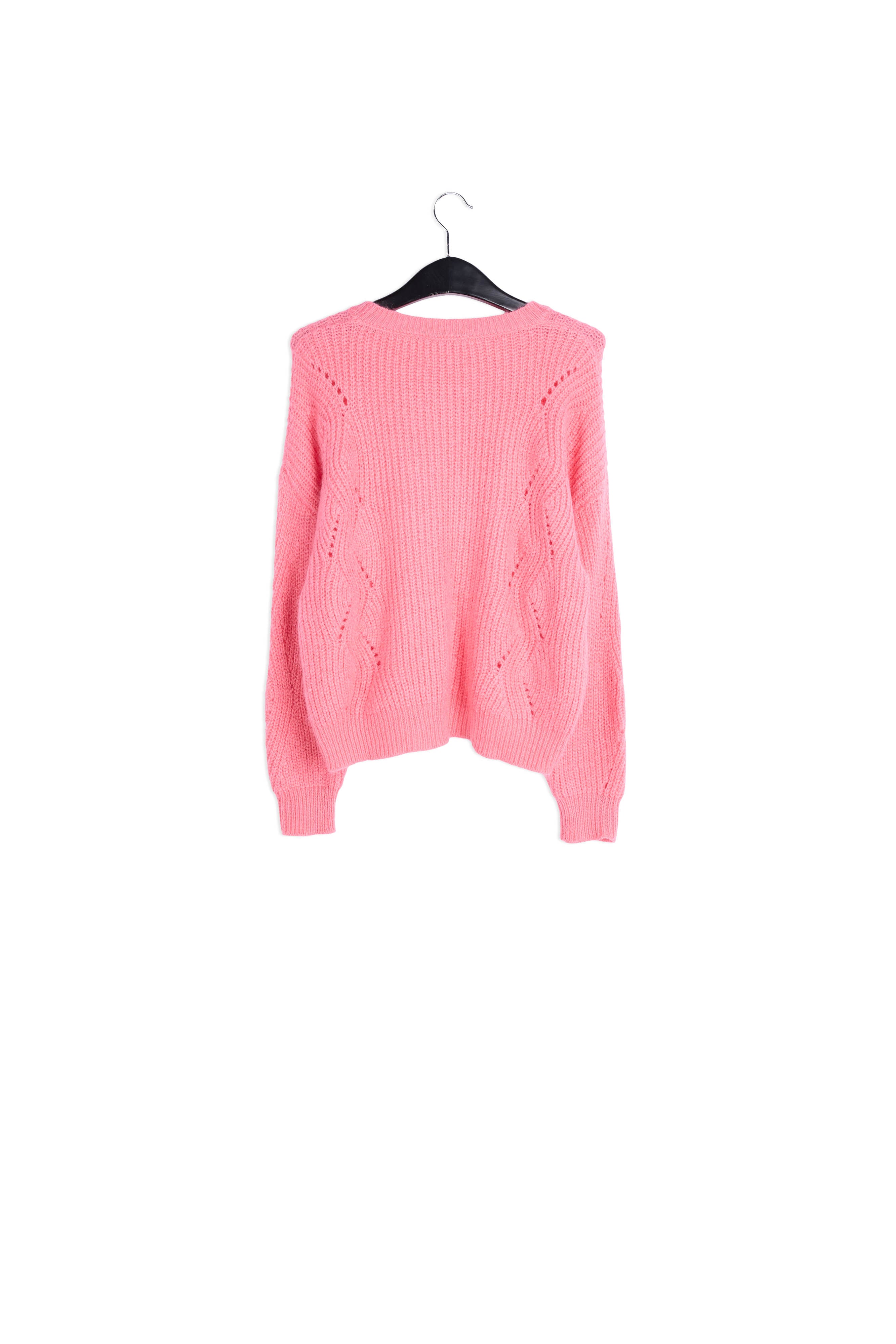 Pink ribbed mohair-blend sweater RE—SSENTIEL | Essentiel second hand