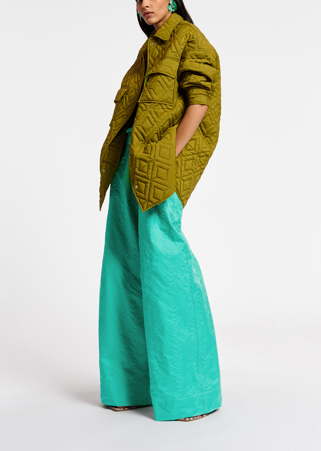 Veste matelassée kaki RE—SSENTIEL | Essentiel second hand