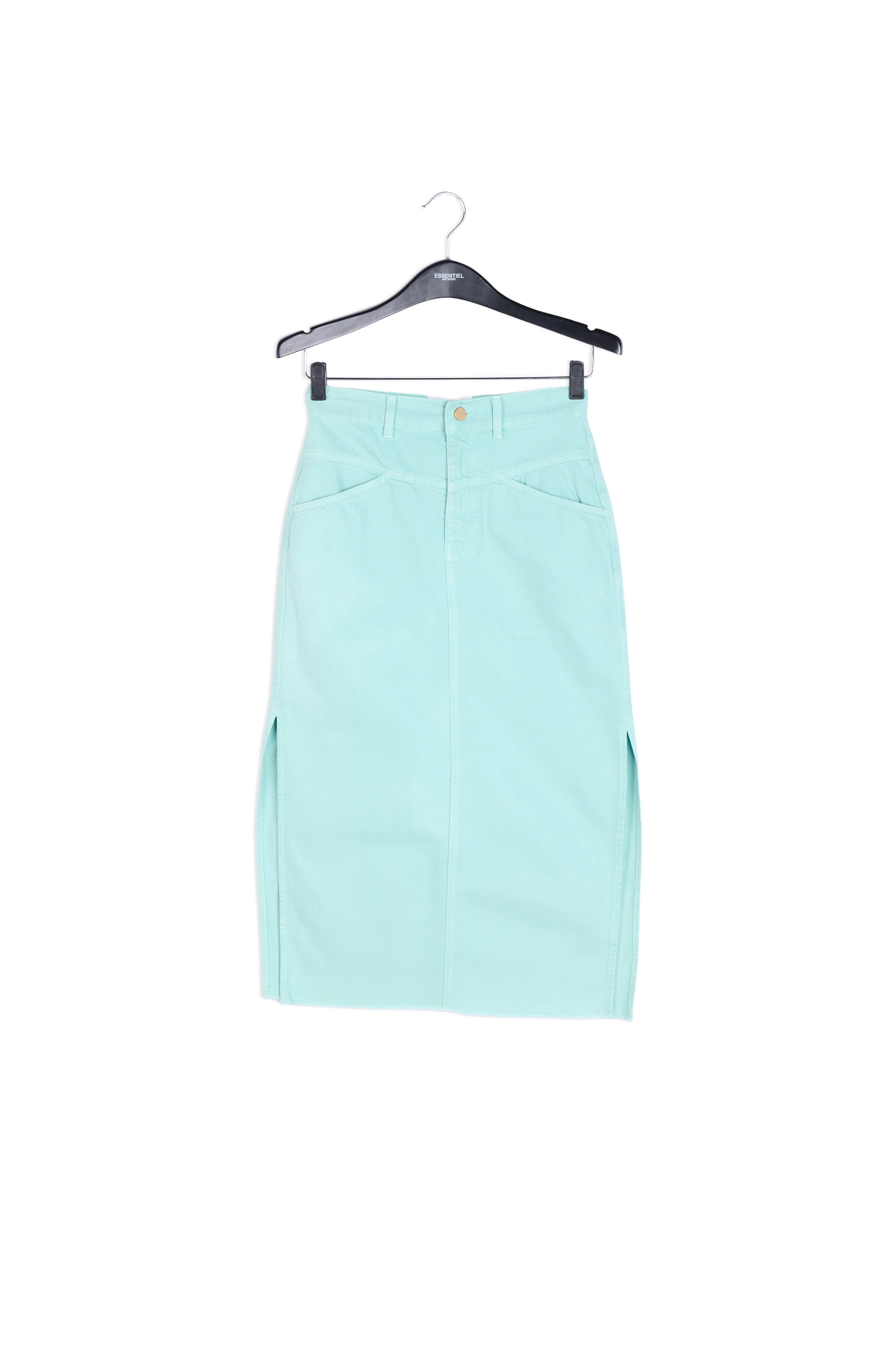 Colour denim skirt RE—SSENTIEL | Essentiel second hand