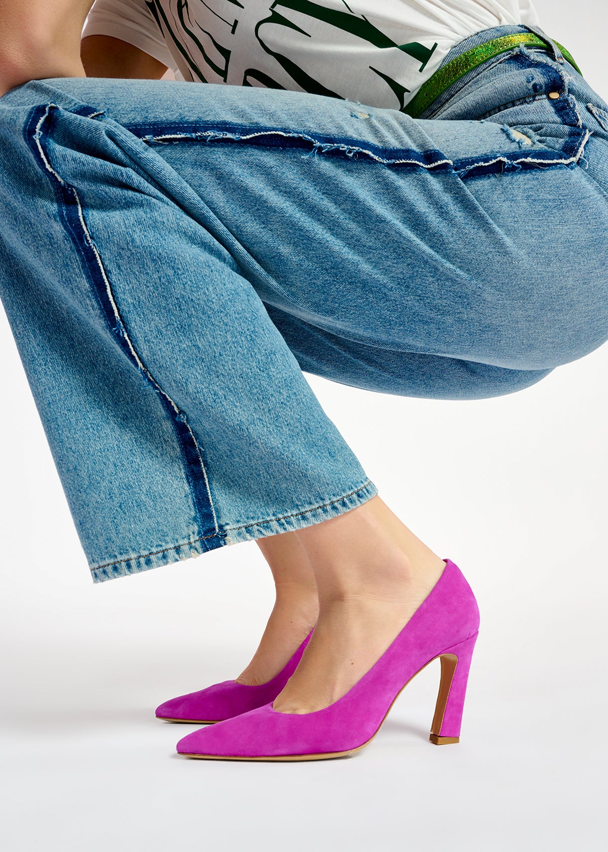 Wide-leg blue jeans RE—SSENTIEL | Essentiel second hand