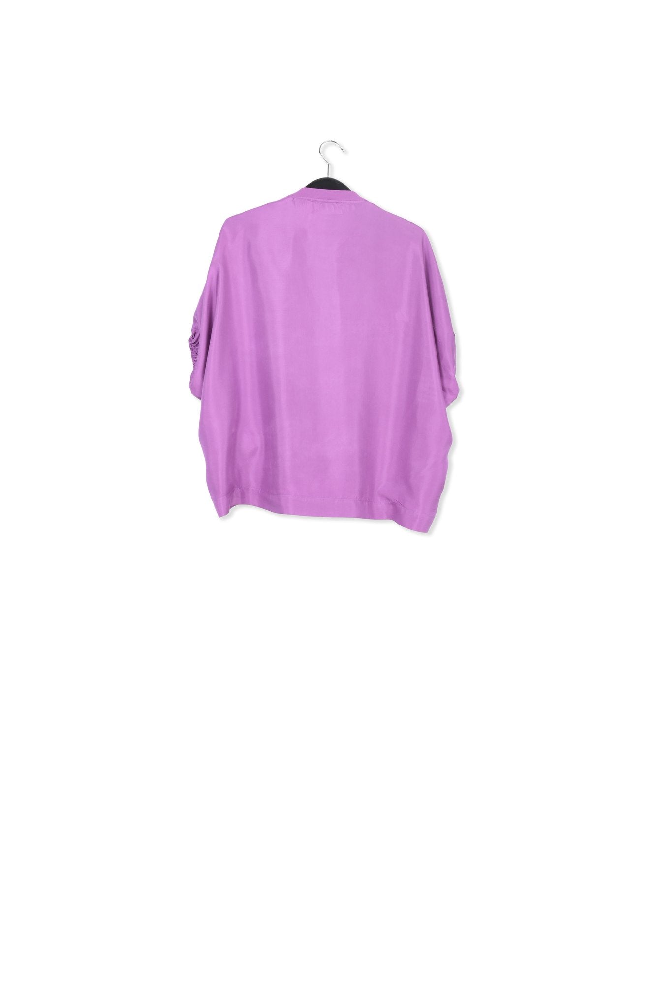 Purple T-shirt with silk back panel RE—SSENTIEL | Essentiel second hand