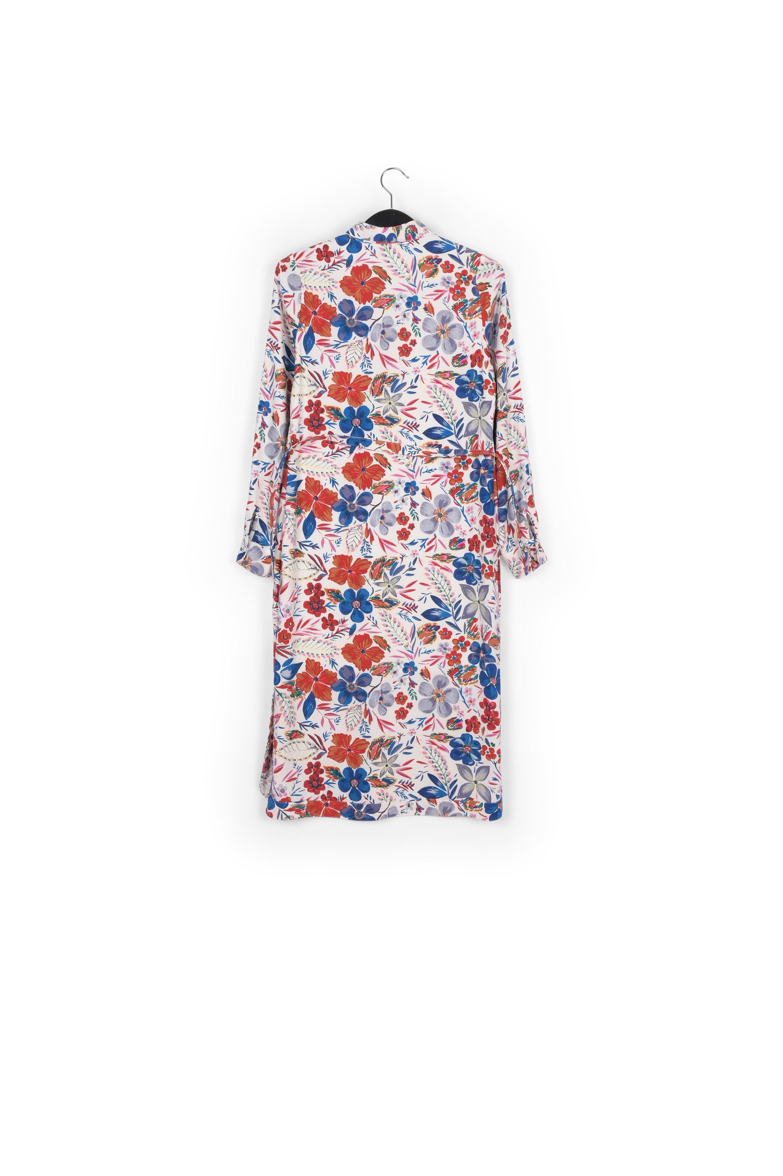 Off-white floral shirt dress RE—SSENTIEL | Essentiel second hand