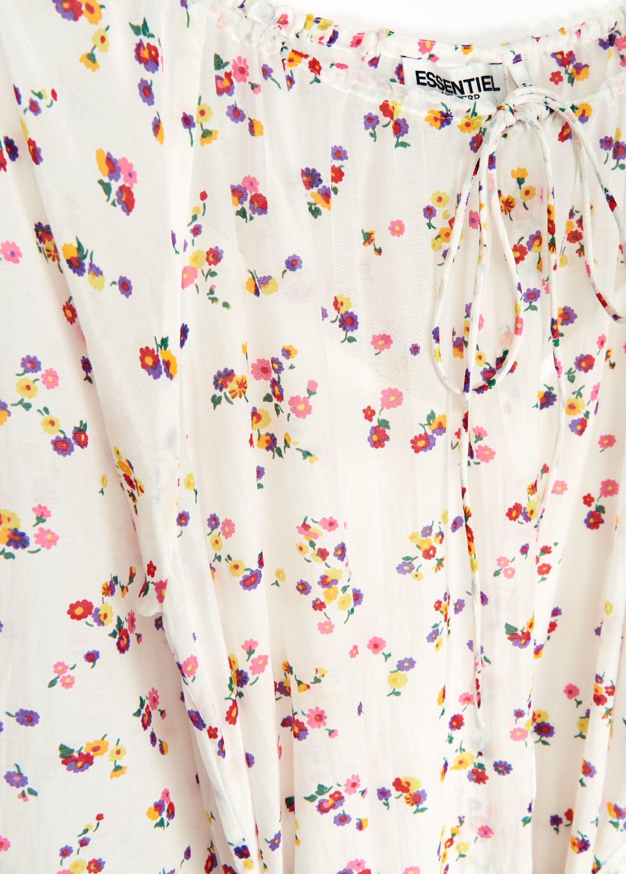 White floral maxi dress RE—SSENTIEL | Essentiel second hand