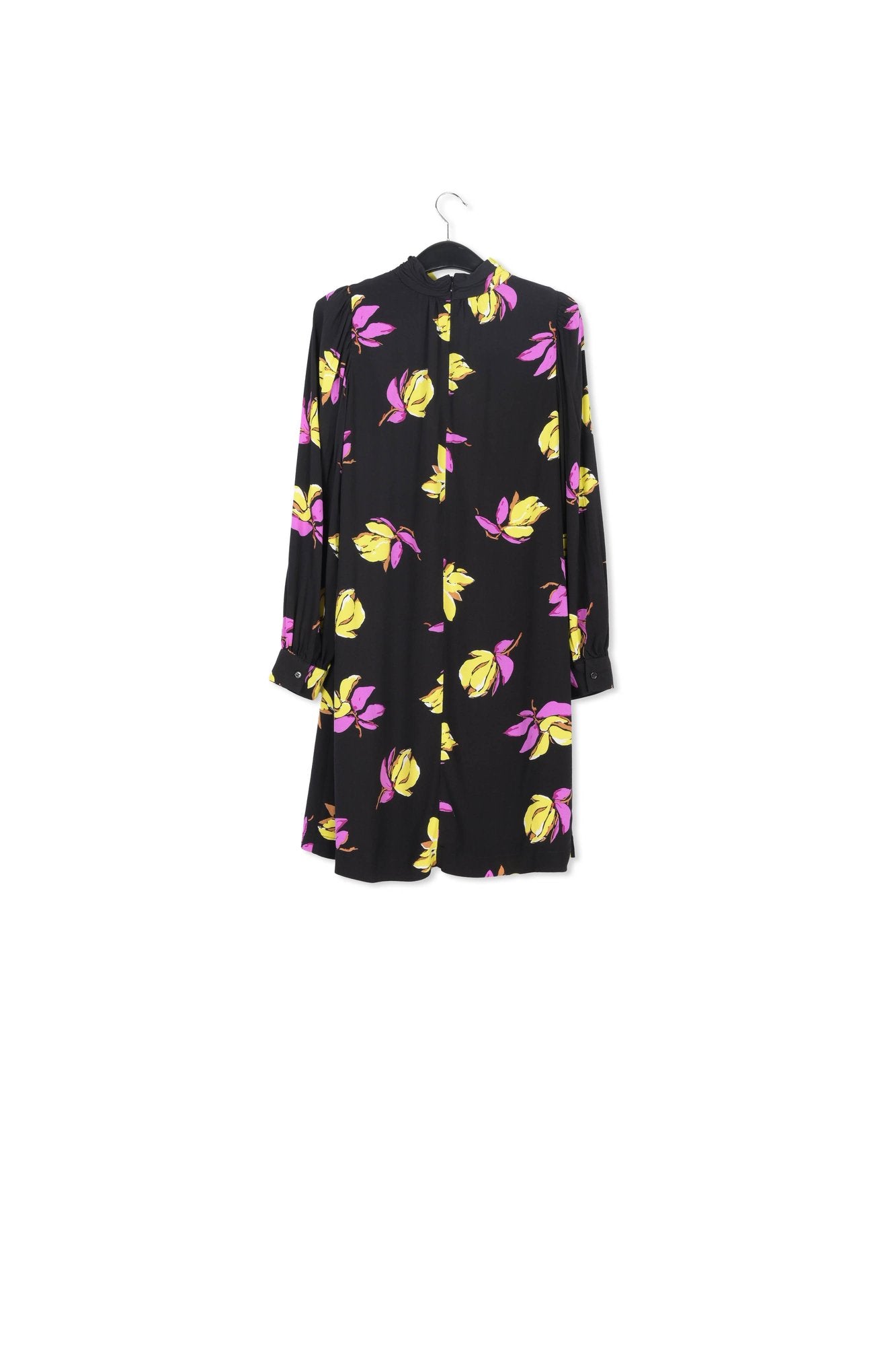 Mini-robe noire à  imprimé fleuri RE—SSENTIEL | Essentiel second hand