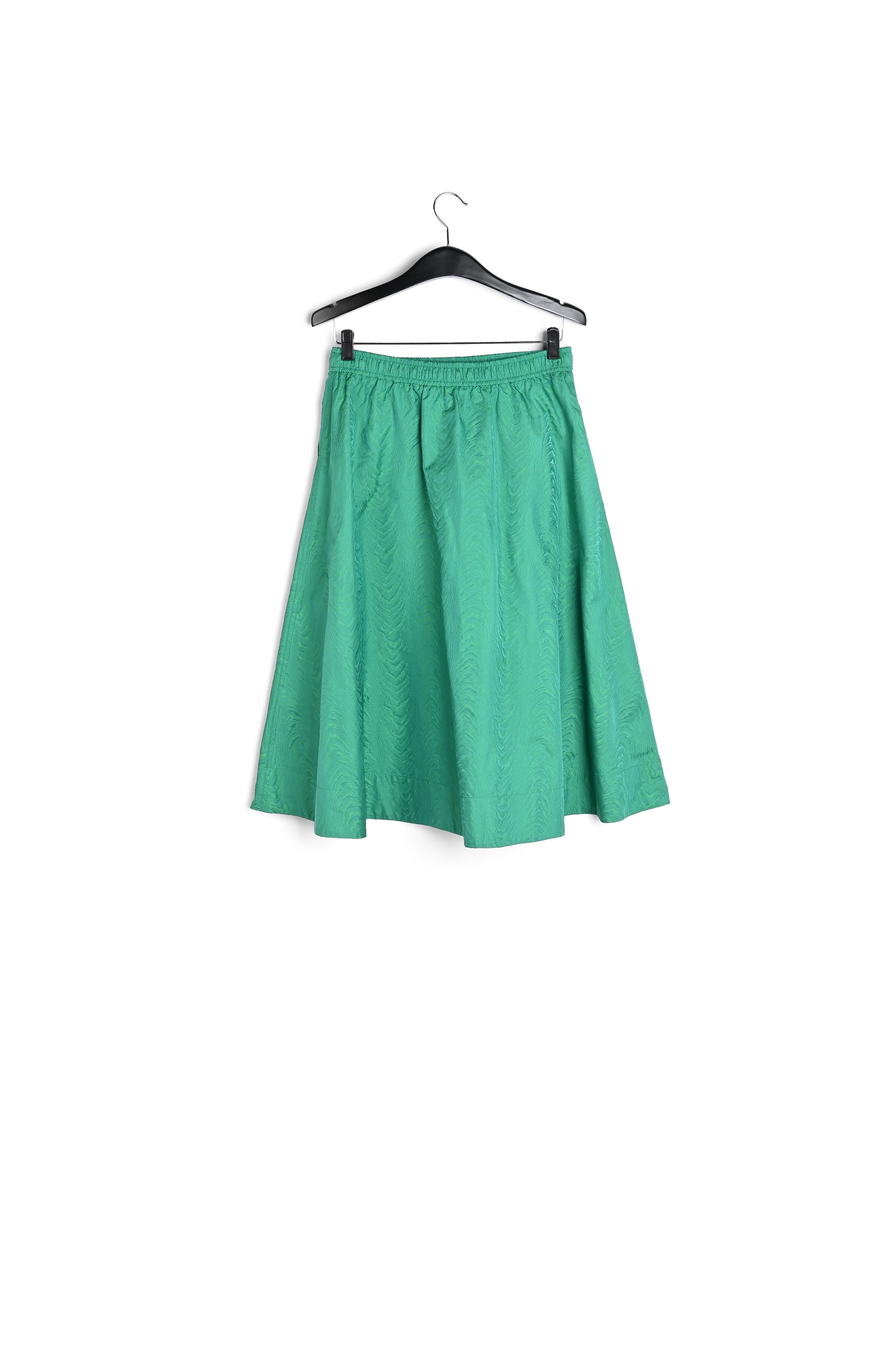 Green jacquard a-line skirt RE—SSENTIEL | Essentiel second hand