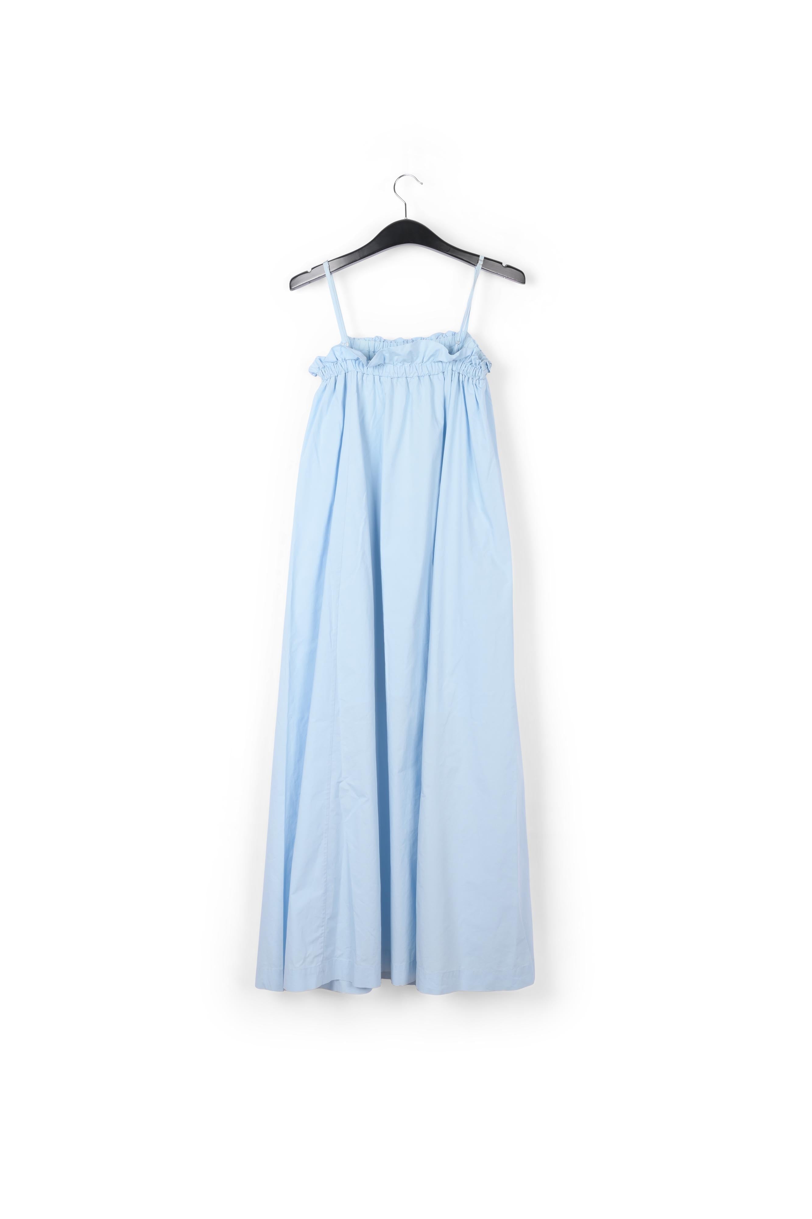 Maxi robe bleu clair en coton RE—SSENTIEL | Essentiel second hand