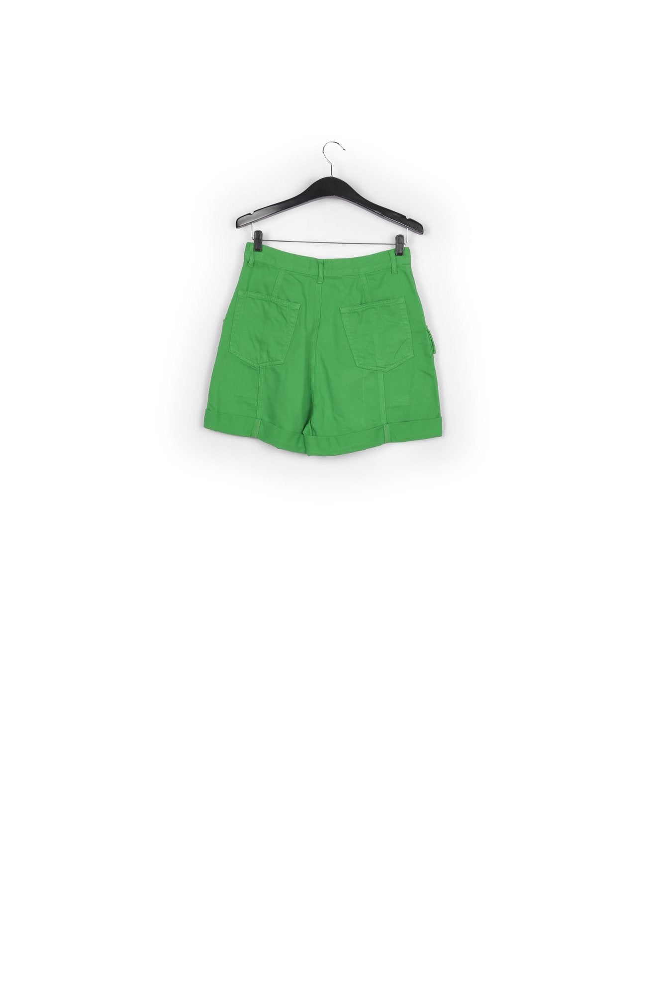 Green denim cargo shorts RE—SSENTIEL | Essentiel second hand