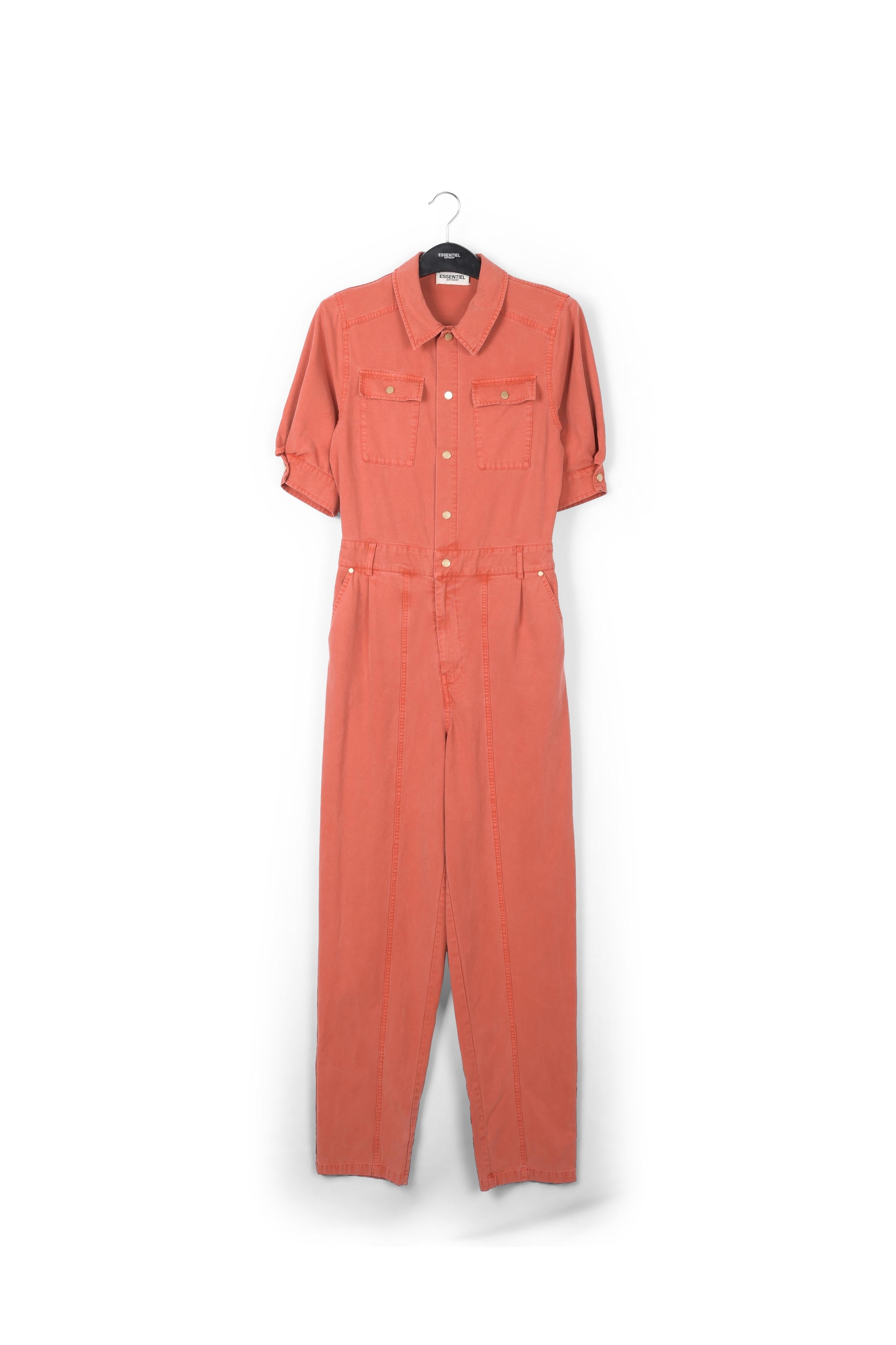 Donkeroranje jumpsuit van katoenmix RE—SSENTIEL | Essentiel second hand