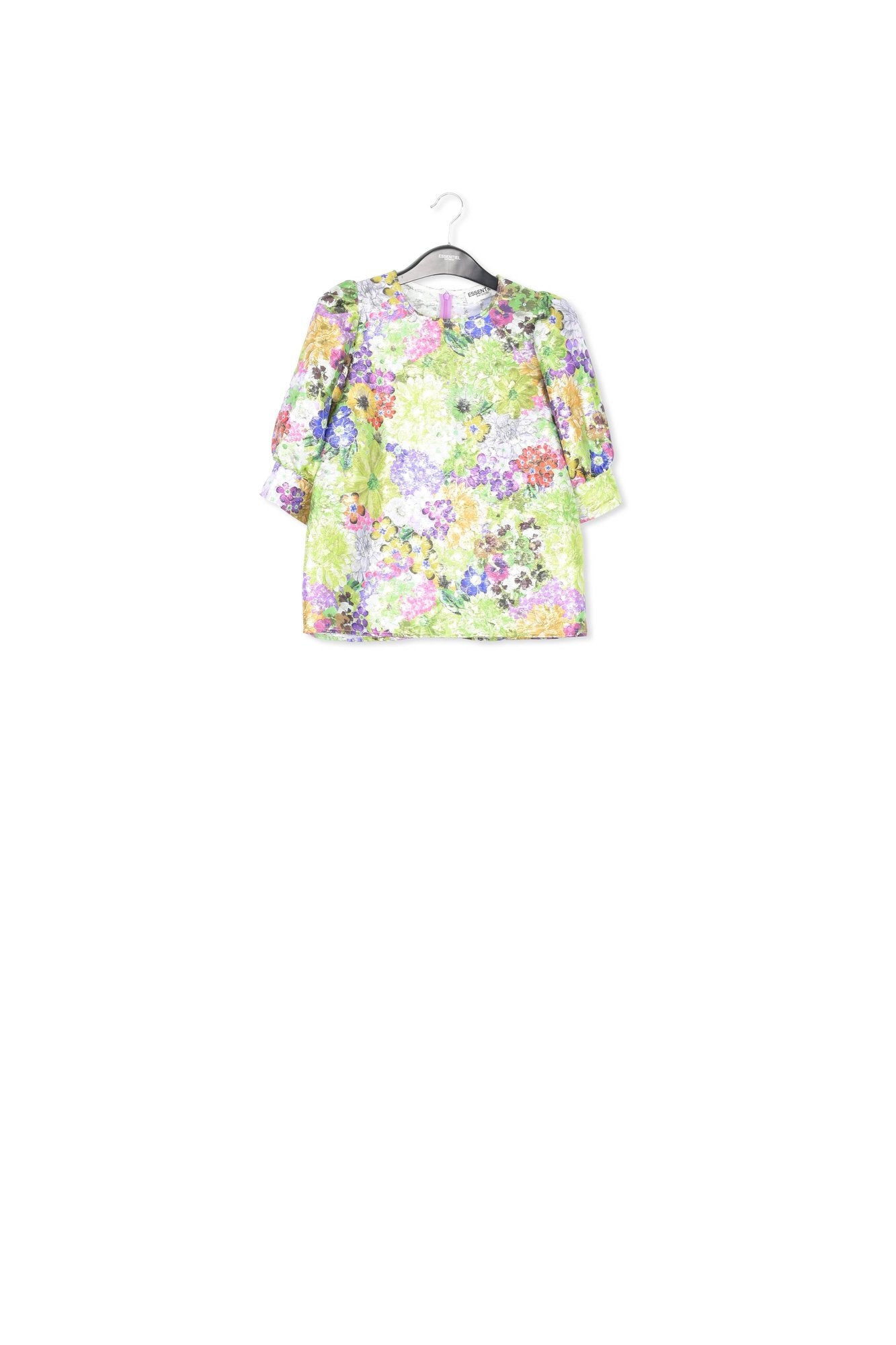 Top fleuri aux manches bouffantes RE—SSENTIEL | Essentiel second hand