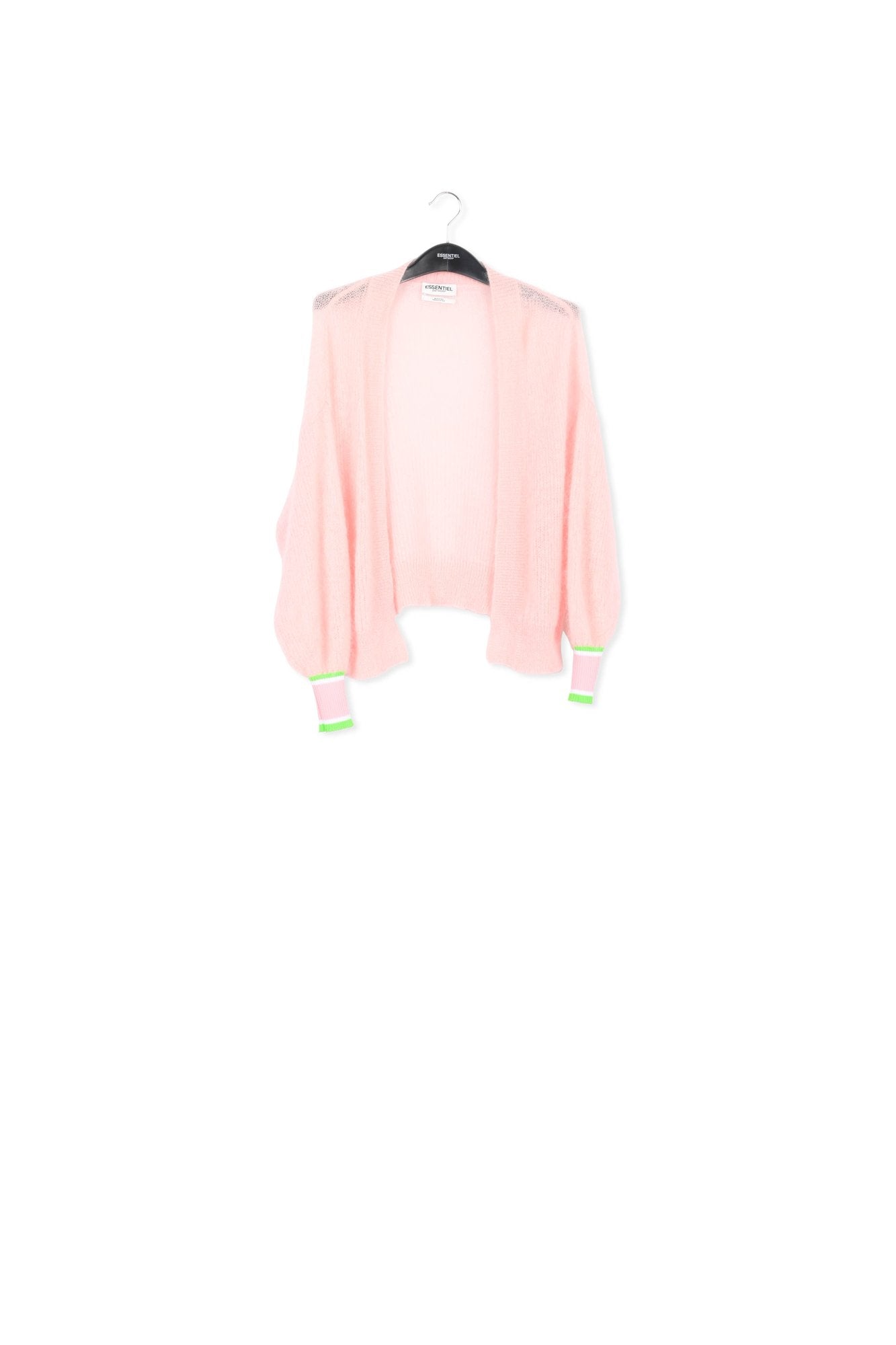 Light pink kid mohair cardigan RE—SSENTIEL | Essentiel second hand