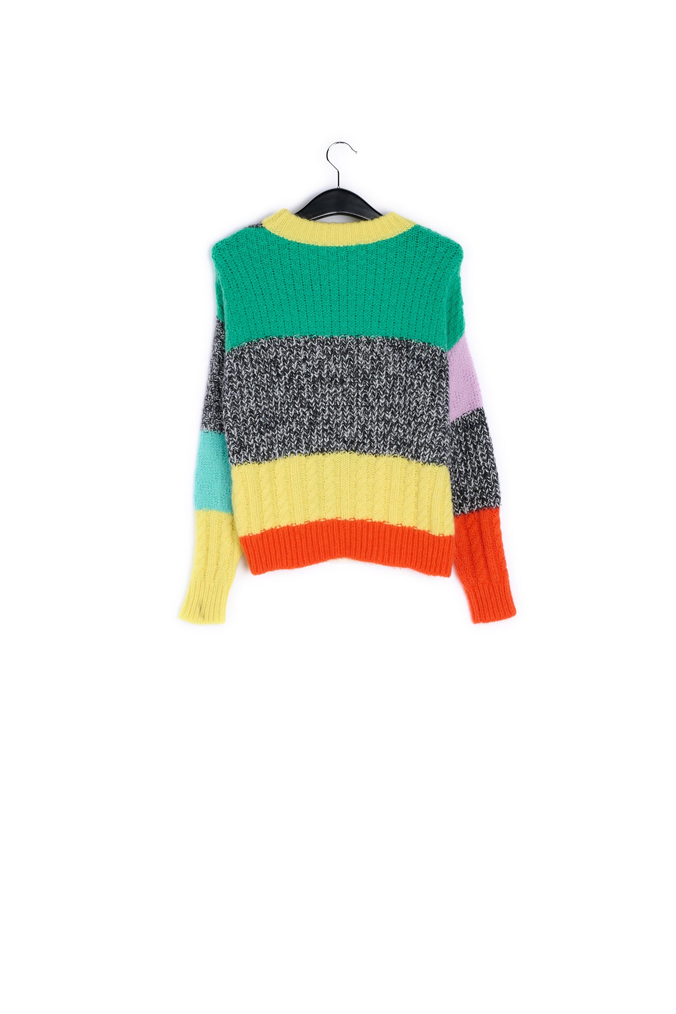 Mohair-blend patchwork sweater RE—SSENTIEL | Essentiel second hand