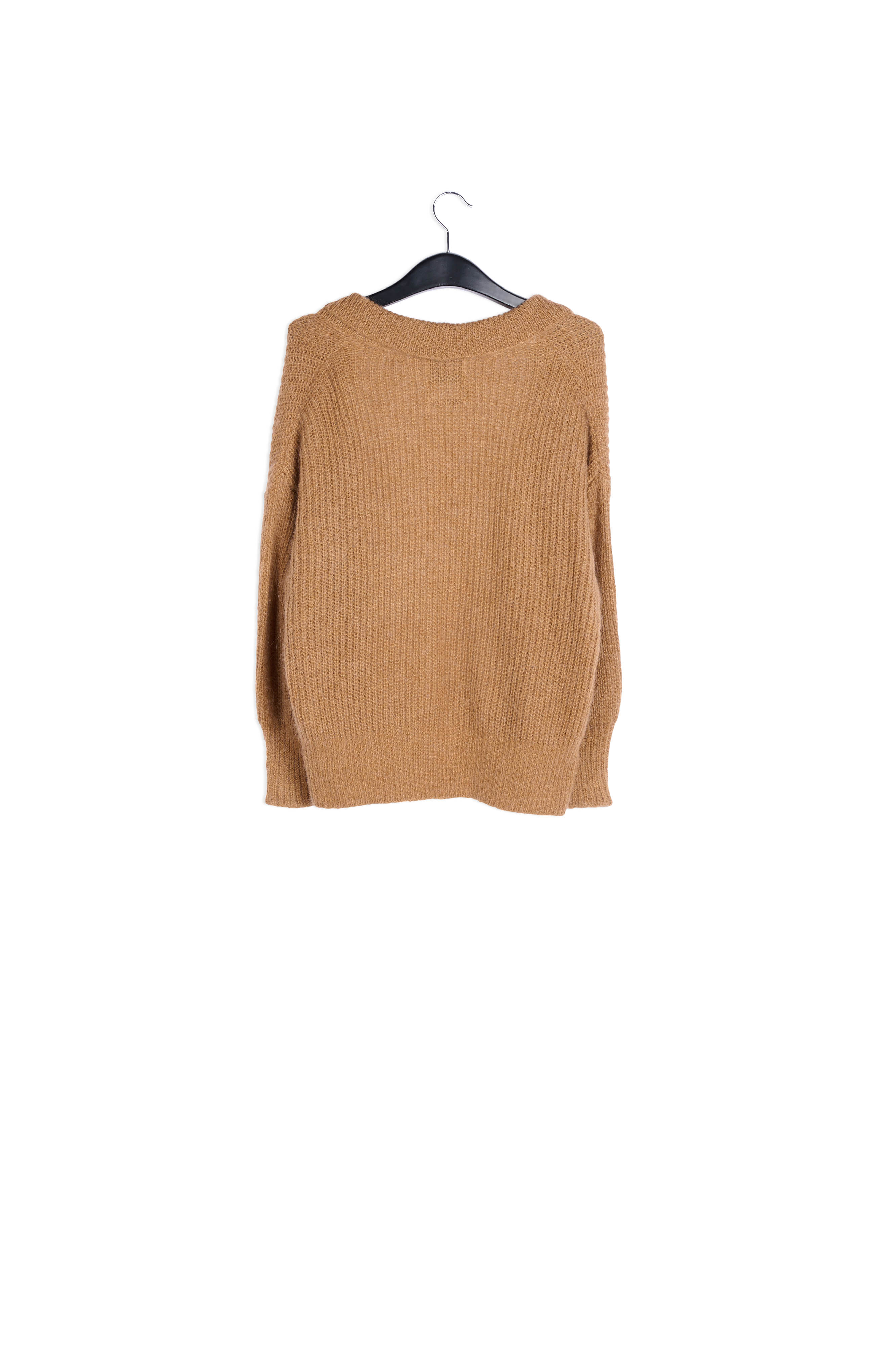 Light brown shawl collar cardigan RE—SSENTIEL | Essentiel second hand