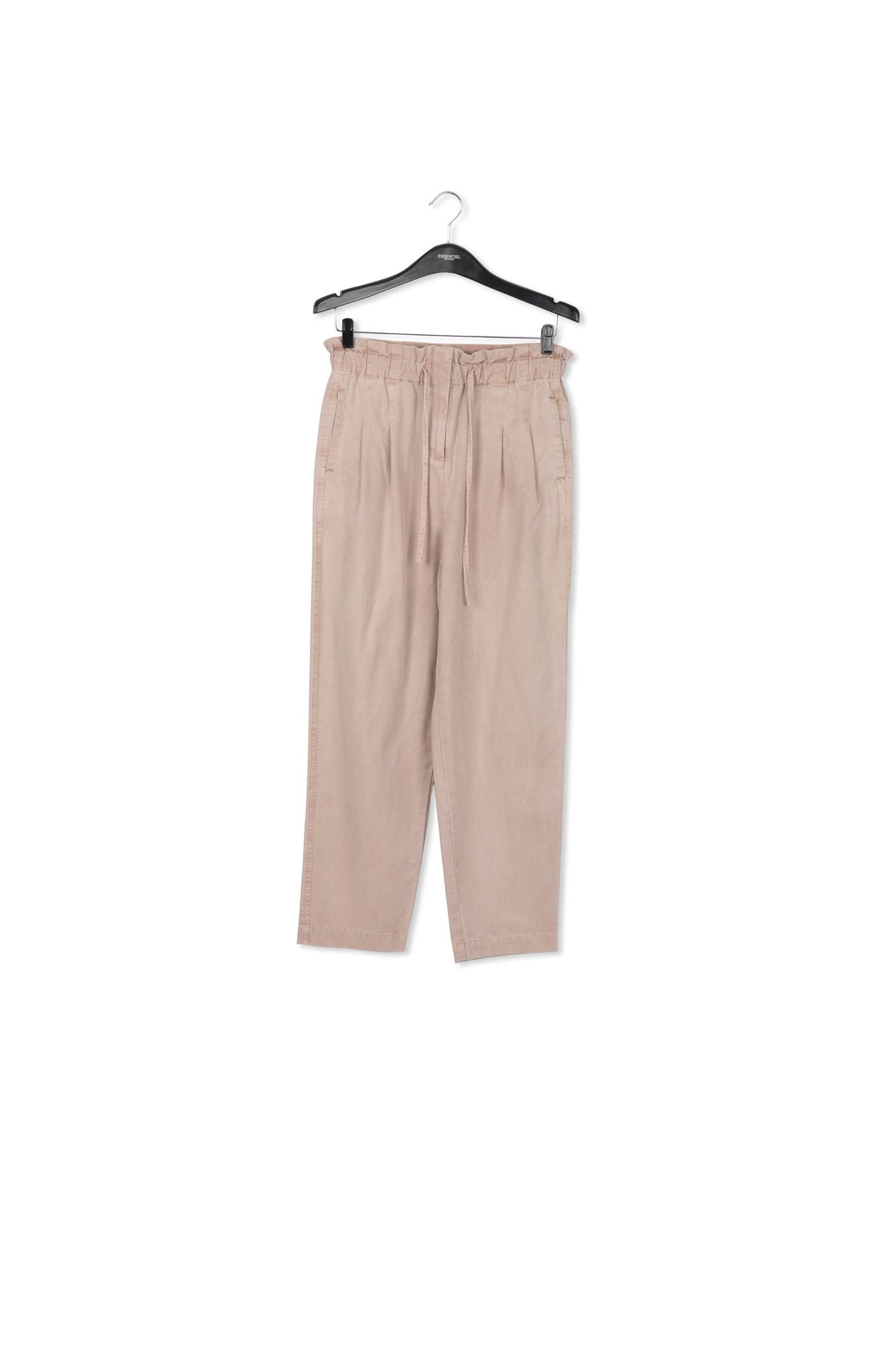 Beige cotton tapered pants RE—SSENTIEL | Essentiel second hand