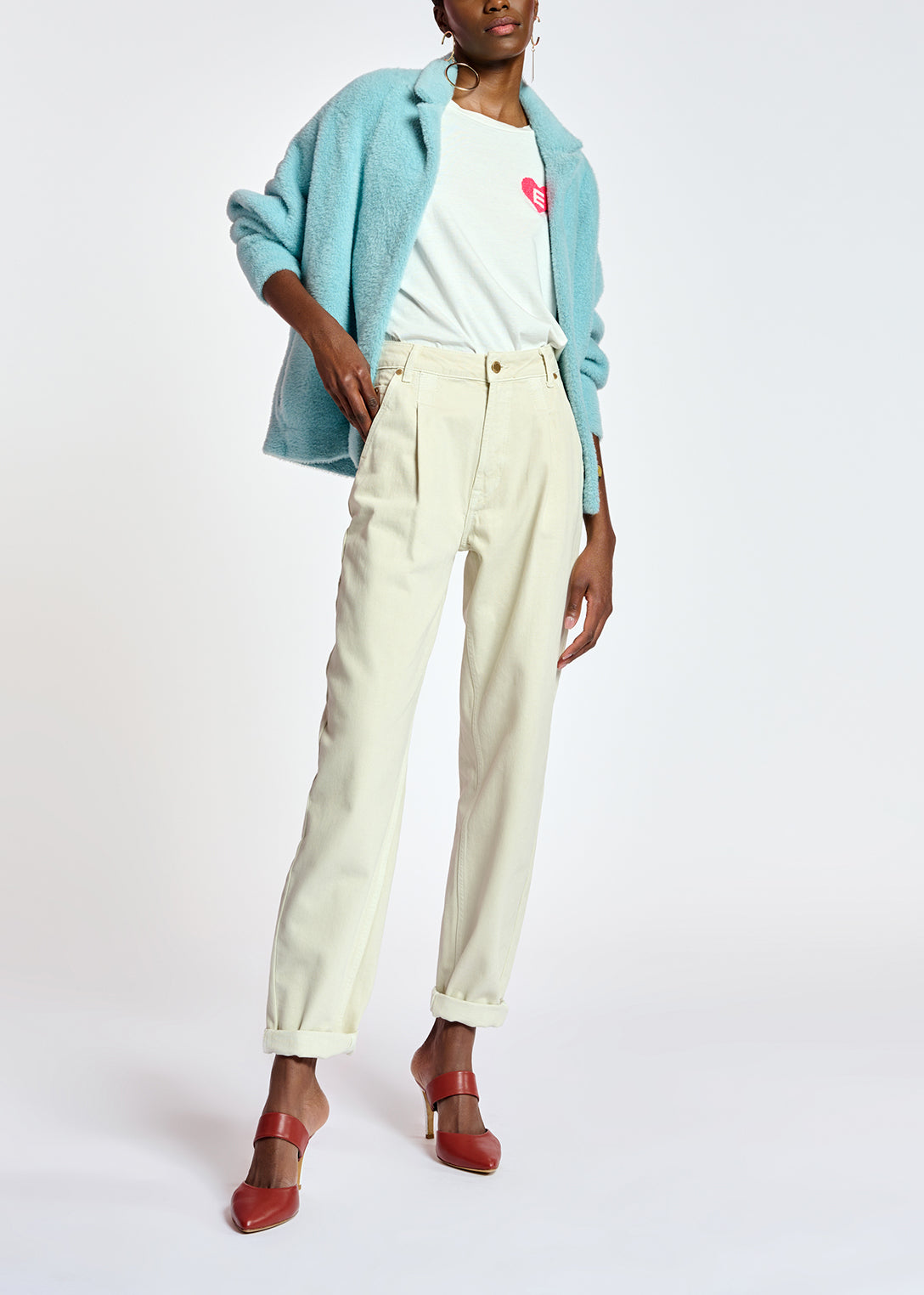 Jean boyfriend blanc cassé RE—SSENTIEL | Essentiel second hand