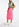 Neonroze A-jeansrok met hoge taille Faume - seconde main