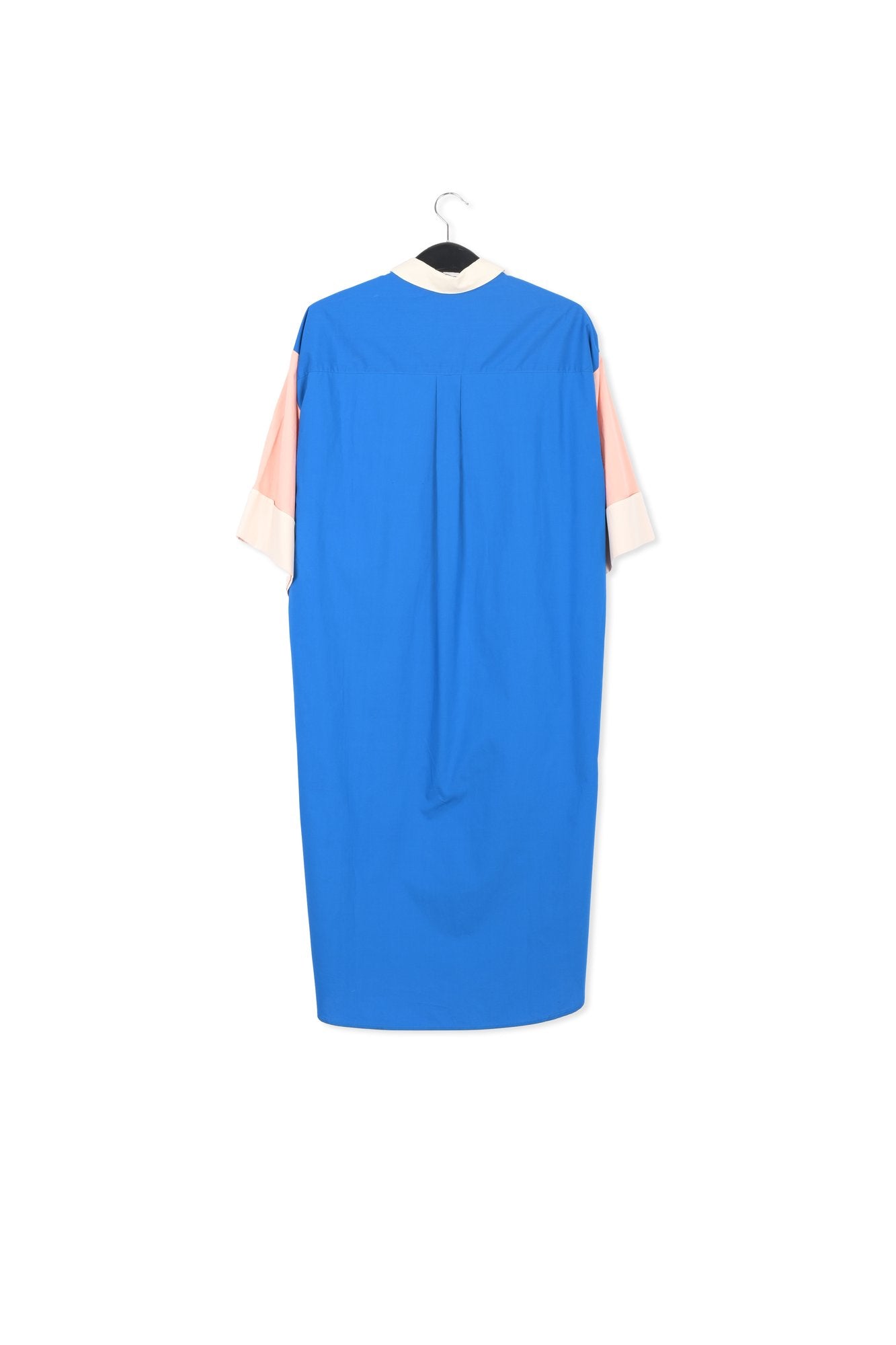 Robe-chemise bleue, mauve et jaune RE—SSENTIEL | Essentiel second hand