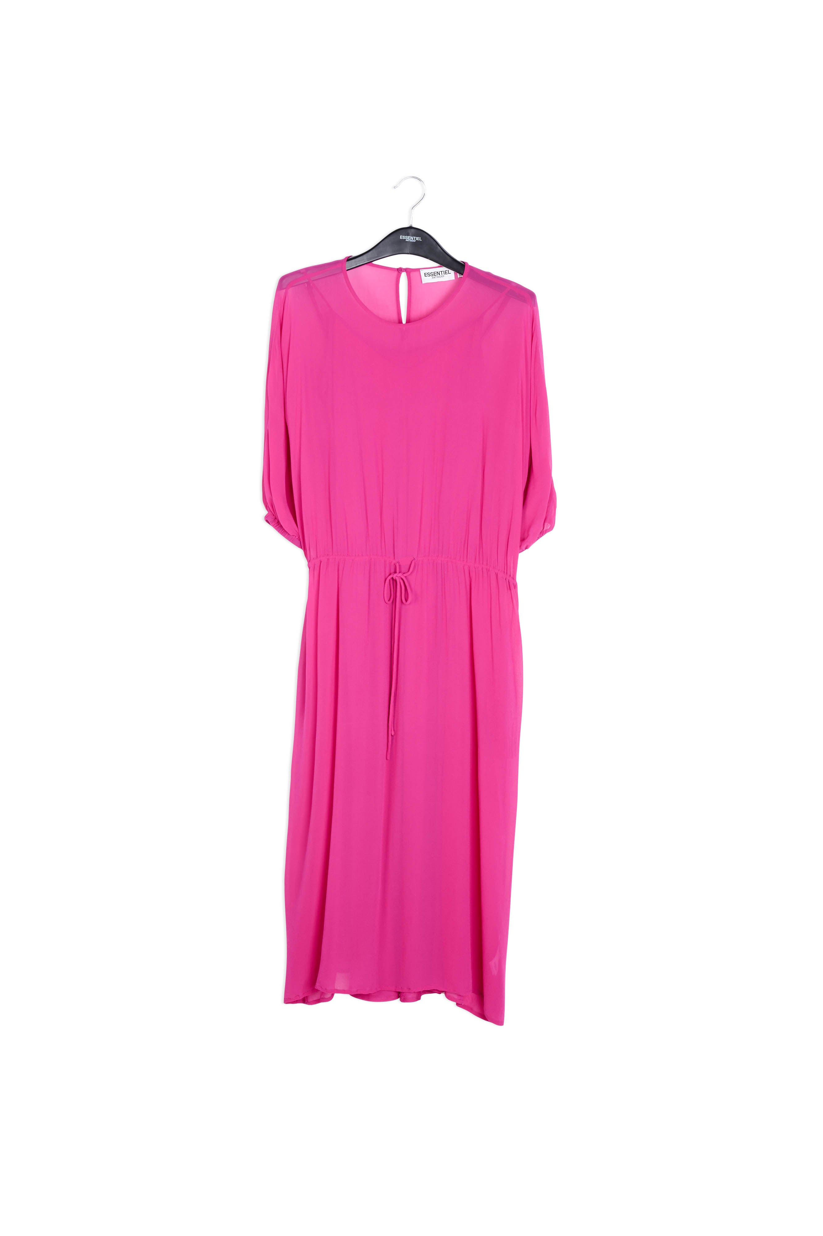 Fuchsia abstract print mini dress RE—SSENTIEL | Essentiel second hand