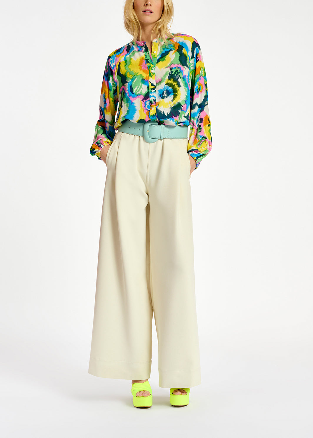 Multicolor floral print shirt RE—SSENTIEL | Essentiel second hand