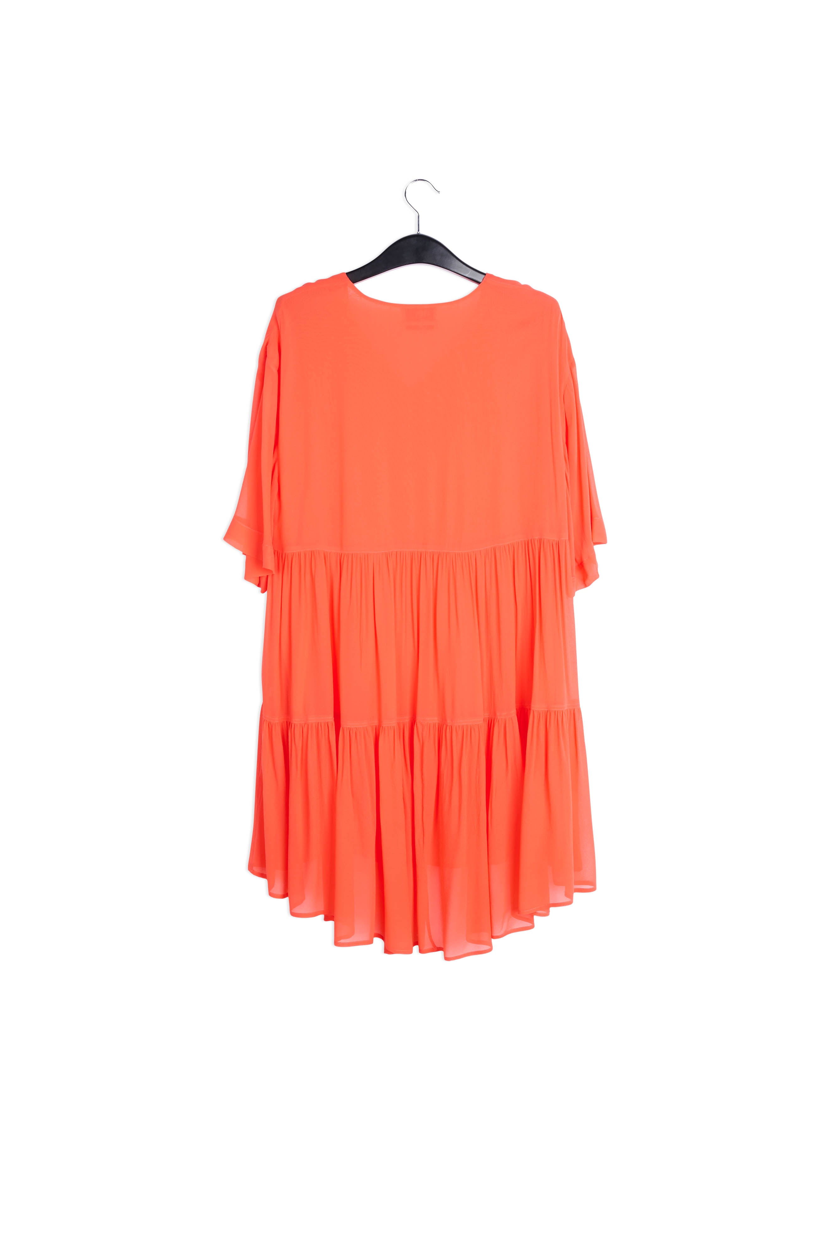 Orange tiered mini dress RE—SSENTIEL | Essentiel second hand