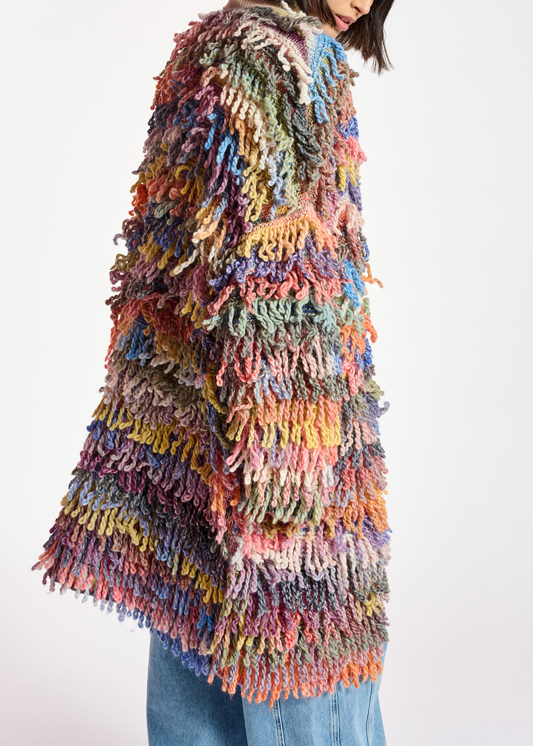 Colorful oversized loop stitch knitwear RE—SSENTIEL | Essentiel second hand