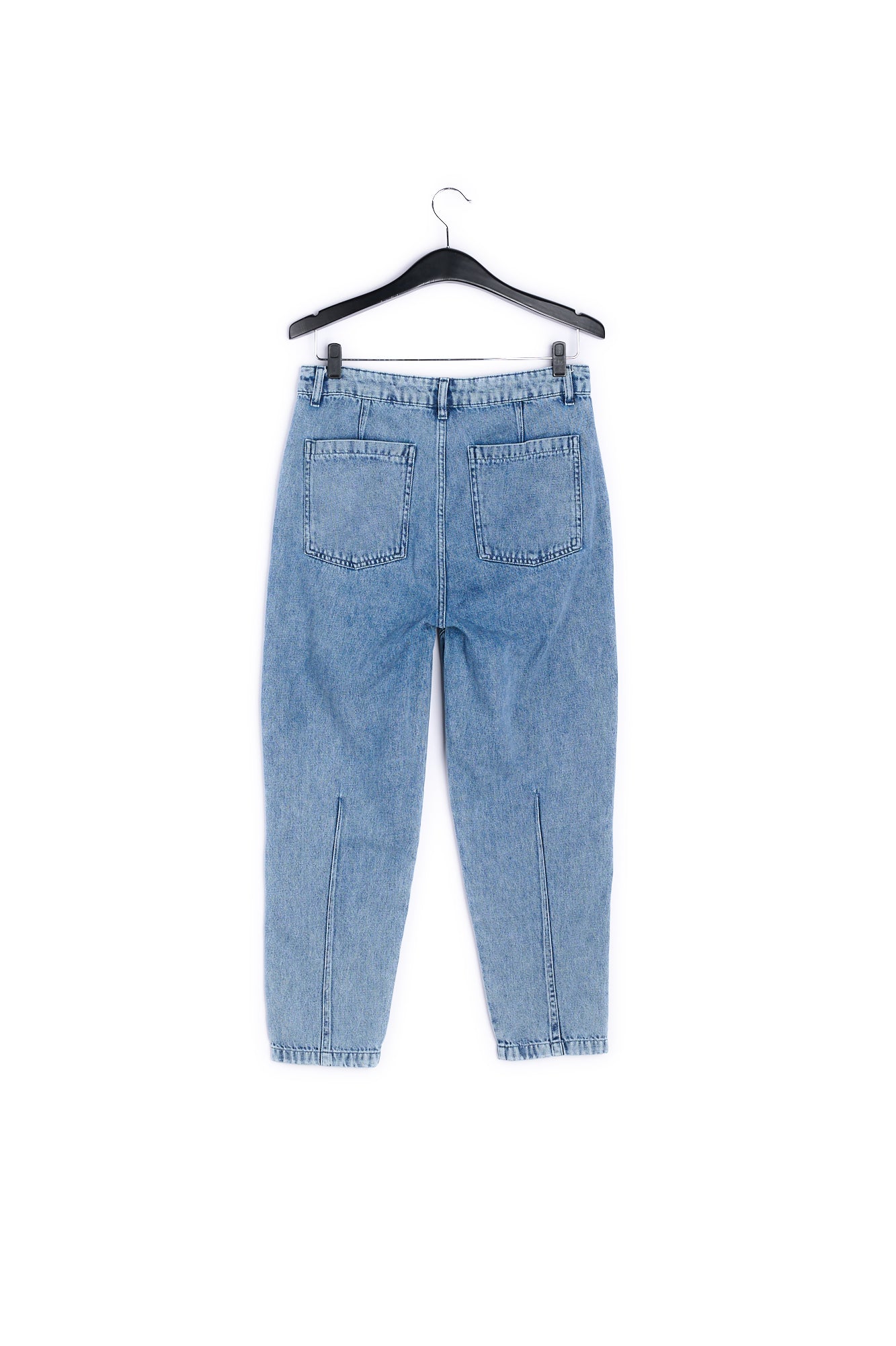 Retro wash cropped blue jeans RE—SSENTIEL | Essentiel second hand