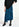 Blue and black wrap effect long pencil skirt Faume - seconde main