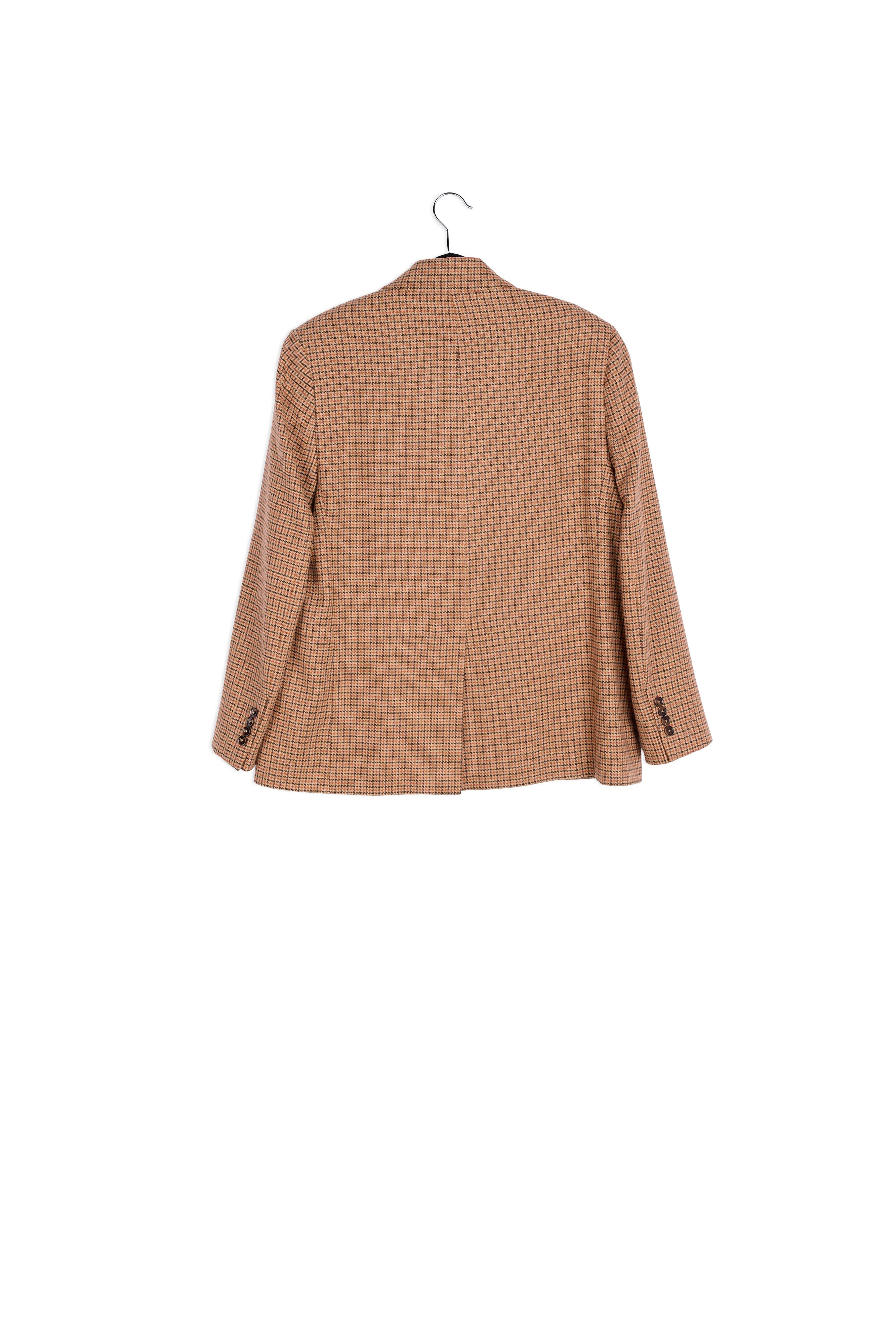 Brown check oversized-fit blazer RE—SSENTIEL | Essentiel second hand
