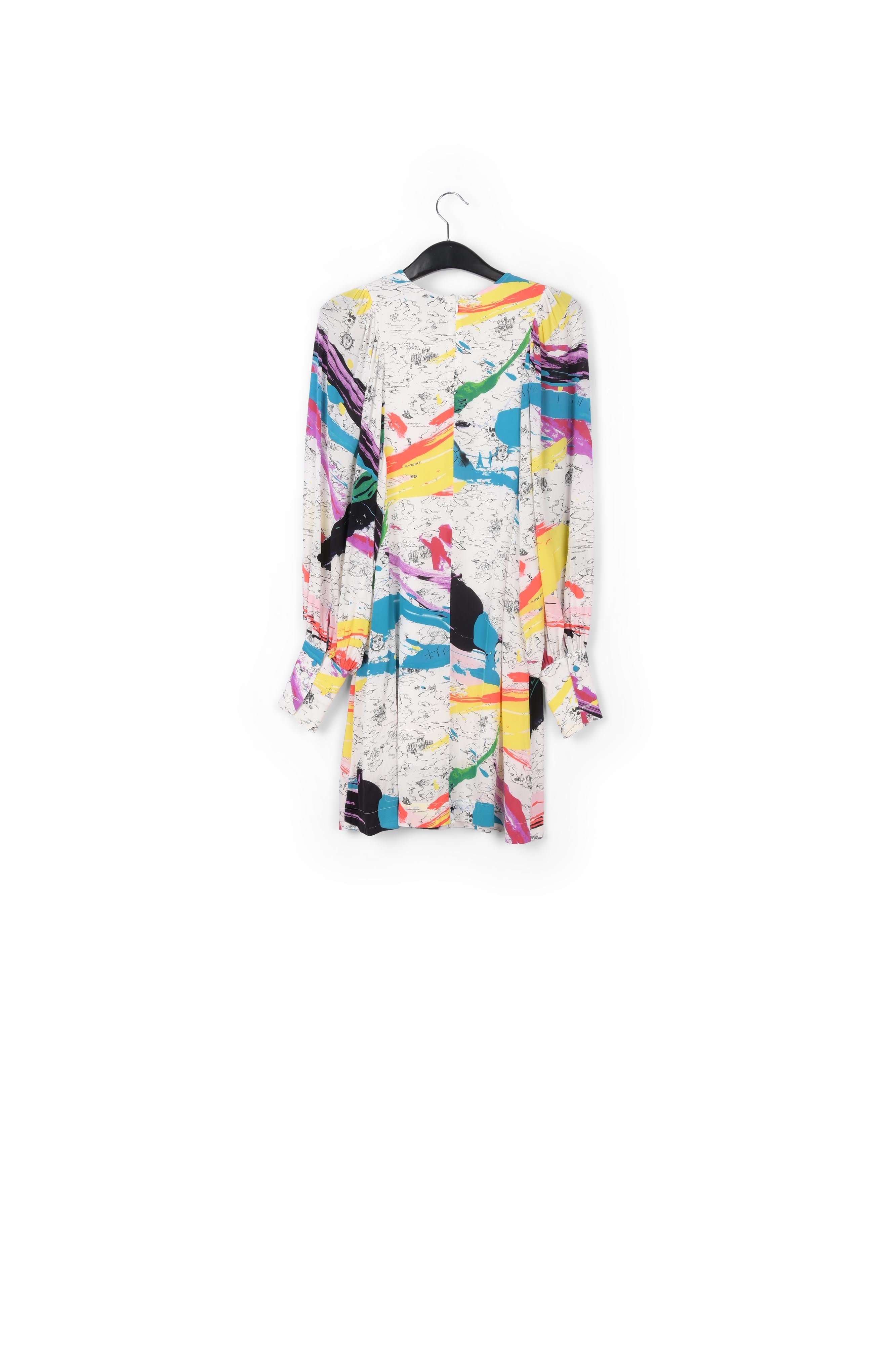 Mini robe blanc cassé à imprimé multicolore RE—SSENTIEL | Essentiel second hand