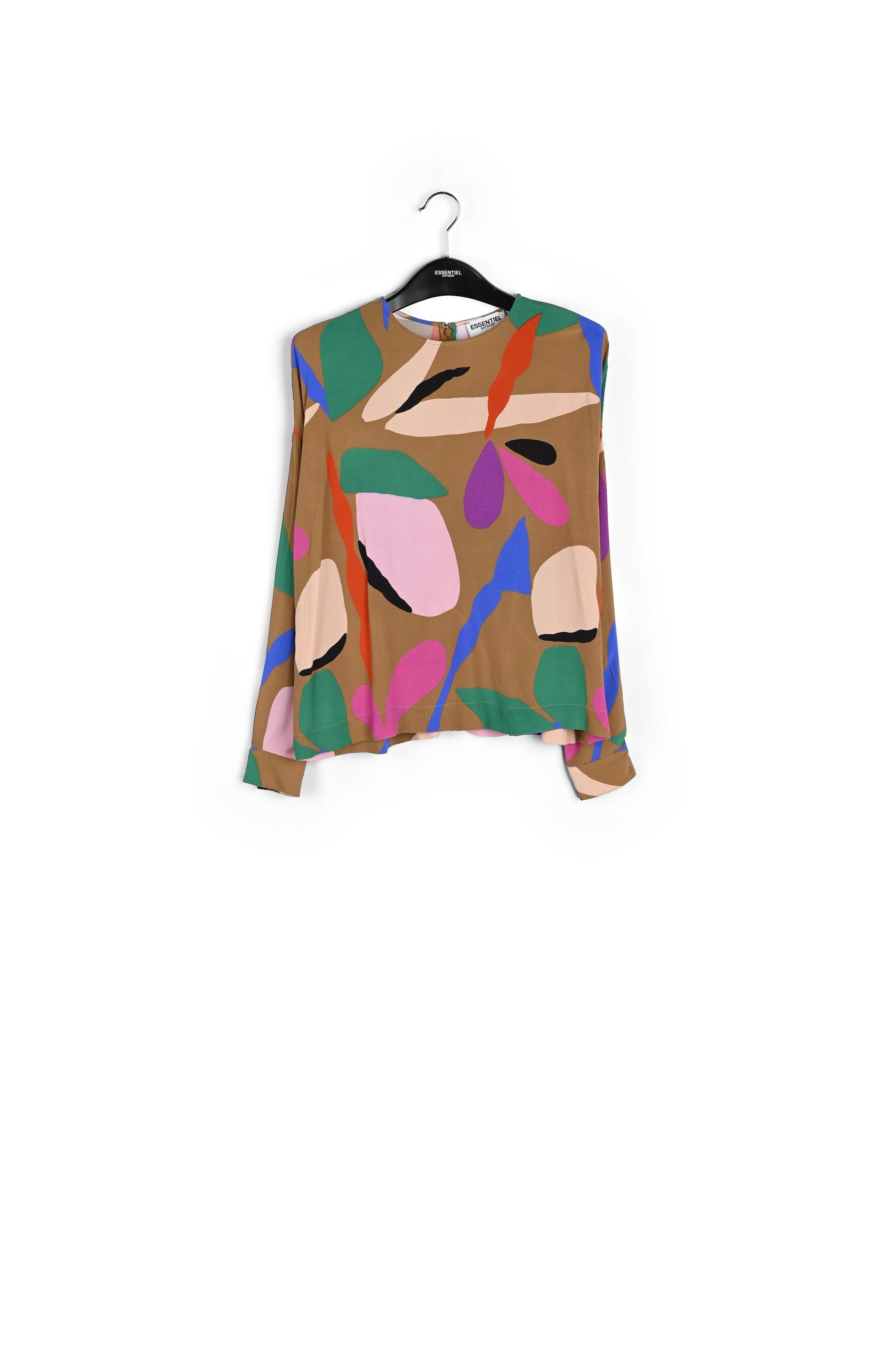 Camel graphic-print top RE—SSENTIEL | Essentiel second hand