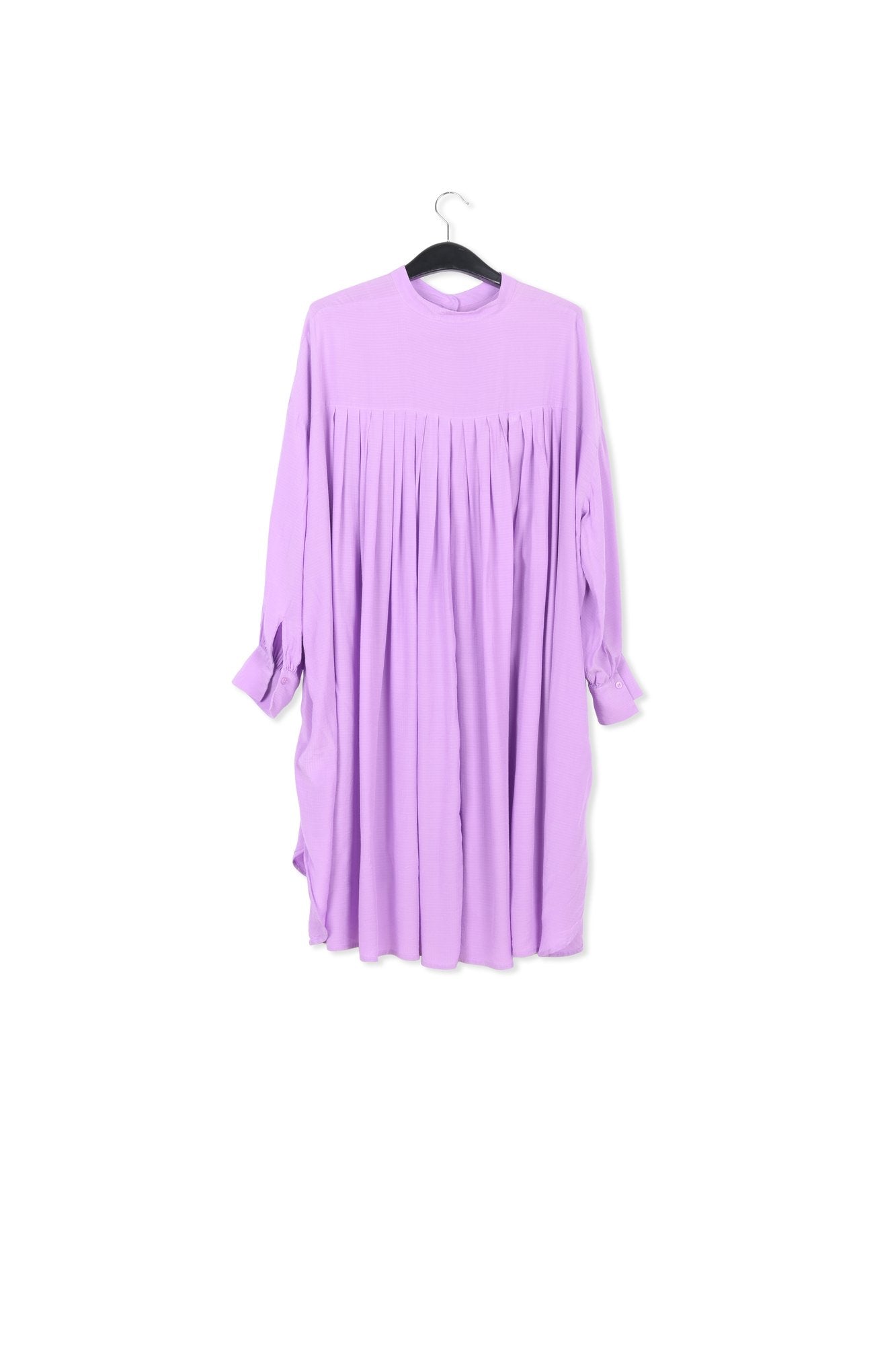 Robe chemise lilas au dos plissé RE—SSENTIEL | Essentiel second hand