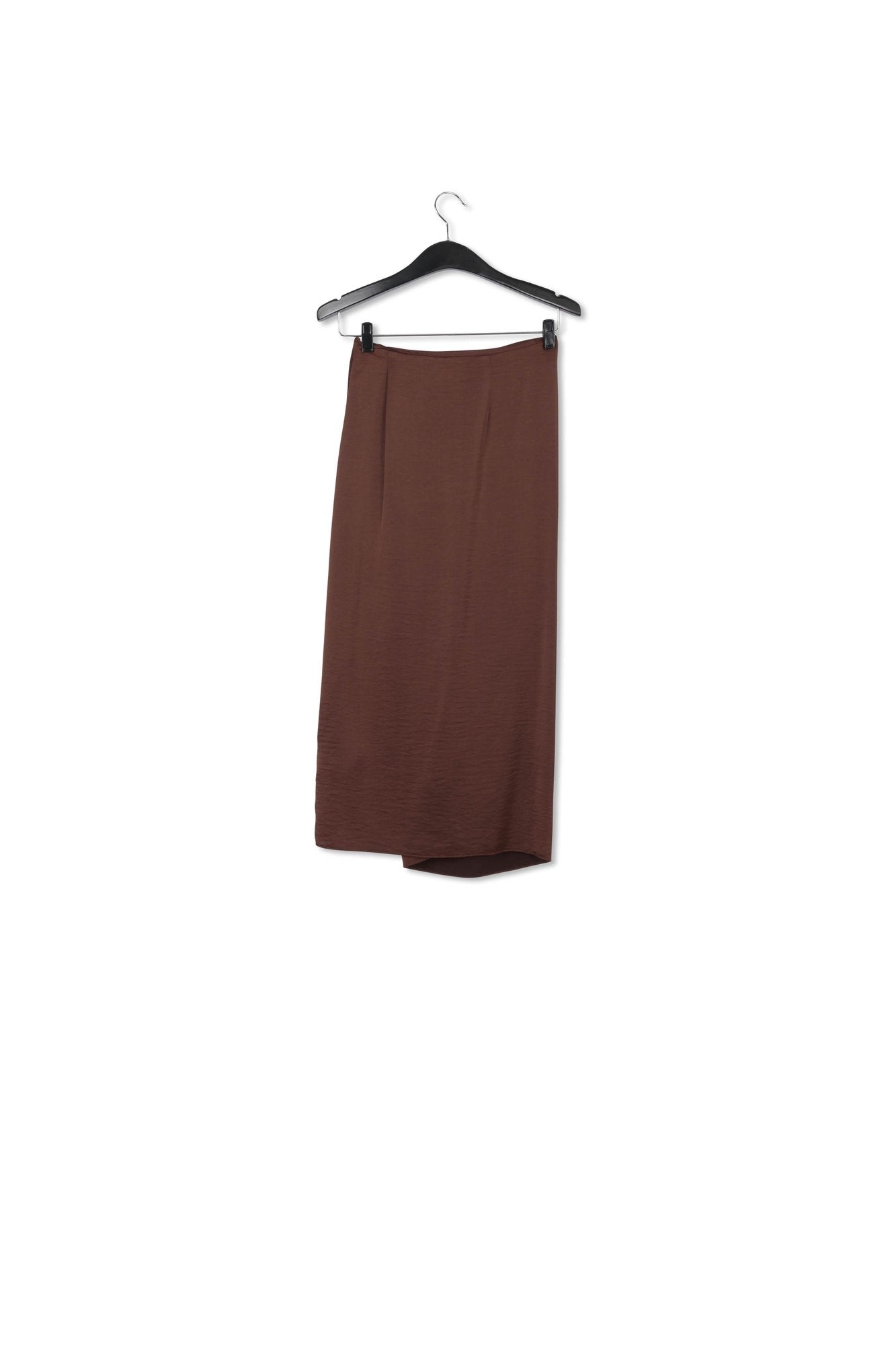 Bruine midi-wikkelrok RE—SSENTIEL | Essentiel second hand